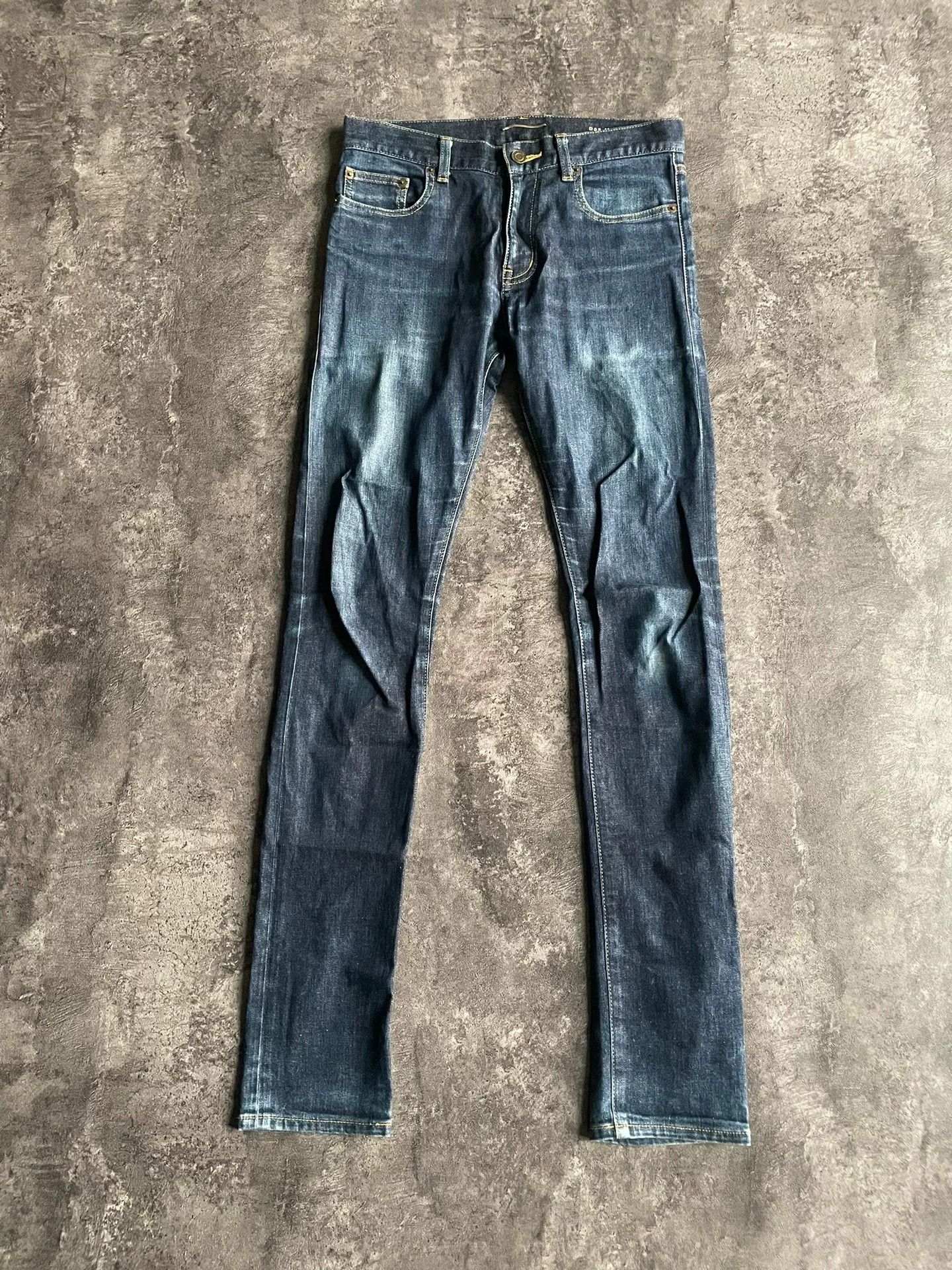Saint Laurent Paris Saint Laurent Deep Blue Denim Pants Size 29 Size US 29 - 1 Thumbnail
