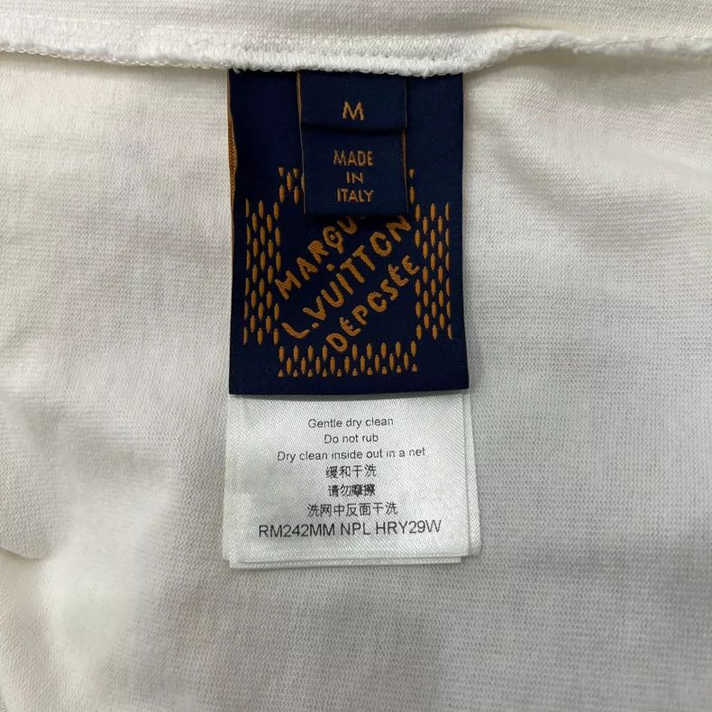 Louis Vuitton louis vuitton White beaded embroidered short sleeve Size US M / EU 48-50 / 2 - 6 Thumbnail