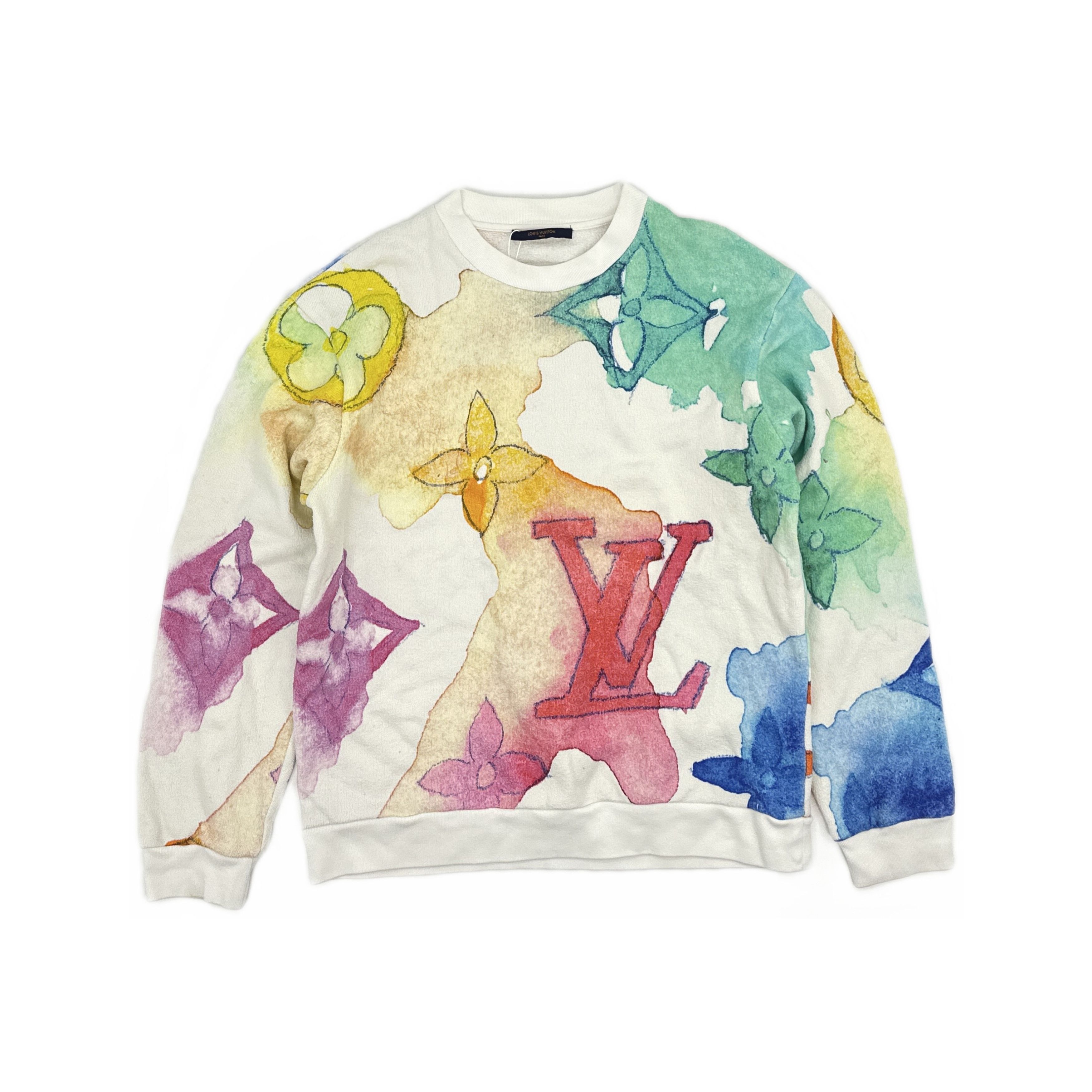 Louis Vuitton Louis Vuitton Watercolor Monogram Sweatshirt L Size US L / EU 52-54 / 3 - 1 Thumbnail