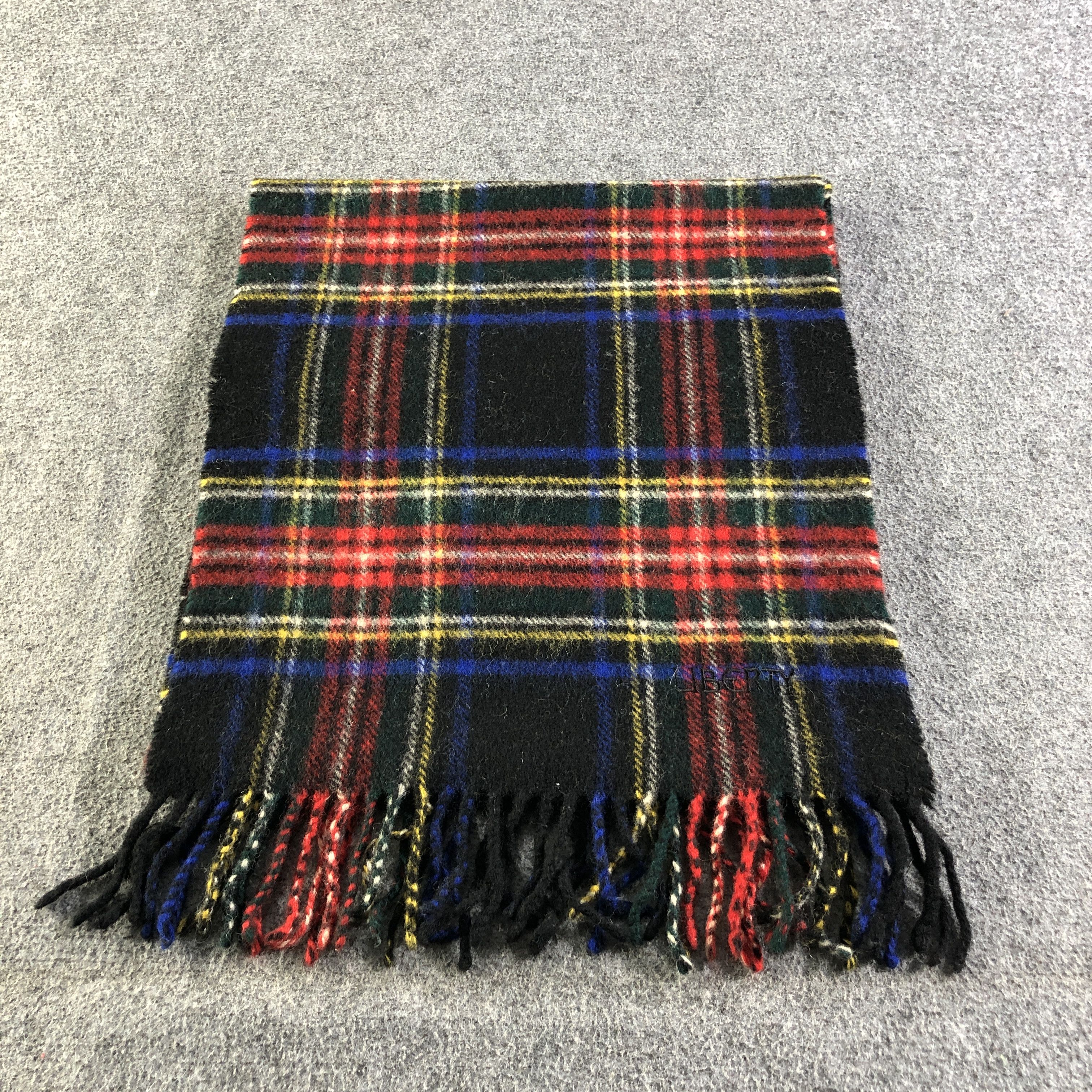 Liberty Liberty Tartan Wool Scarf Muffler Neckwear V2762 Size ONE SIZE - 3 Thumbnail