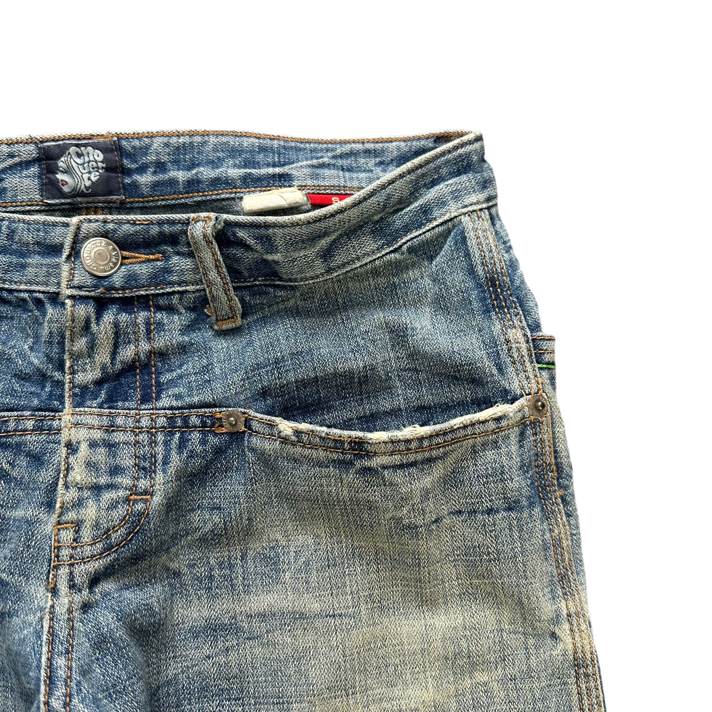Japanese Brand CHOUETTE NICE DESIGN 7 POCKET JEANS #7790-176 Size 30" / US 8 / IT 44 - 4 Thumbnail