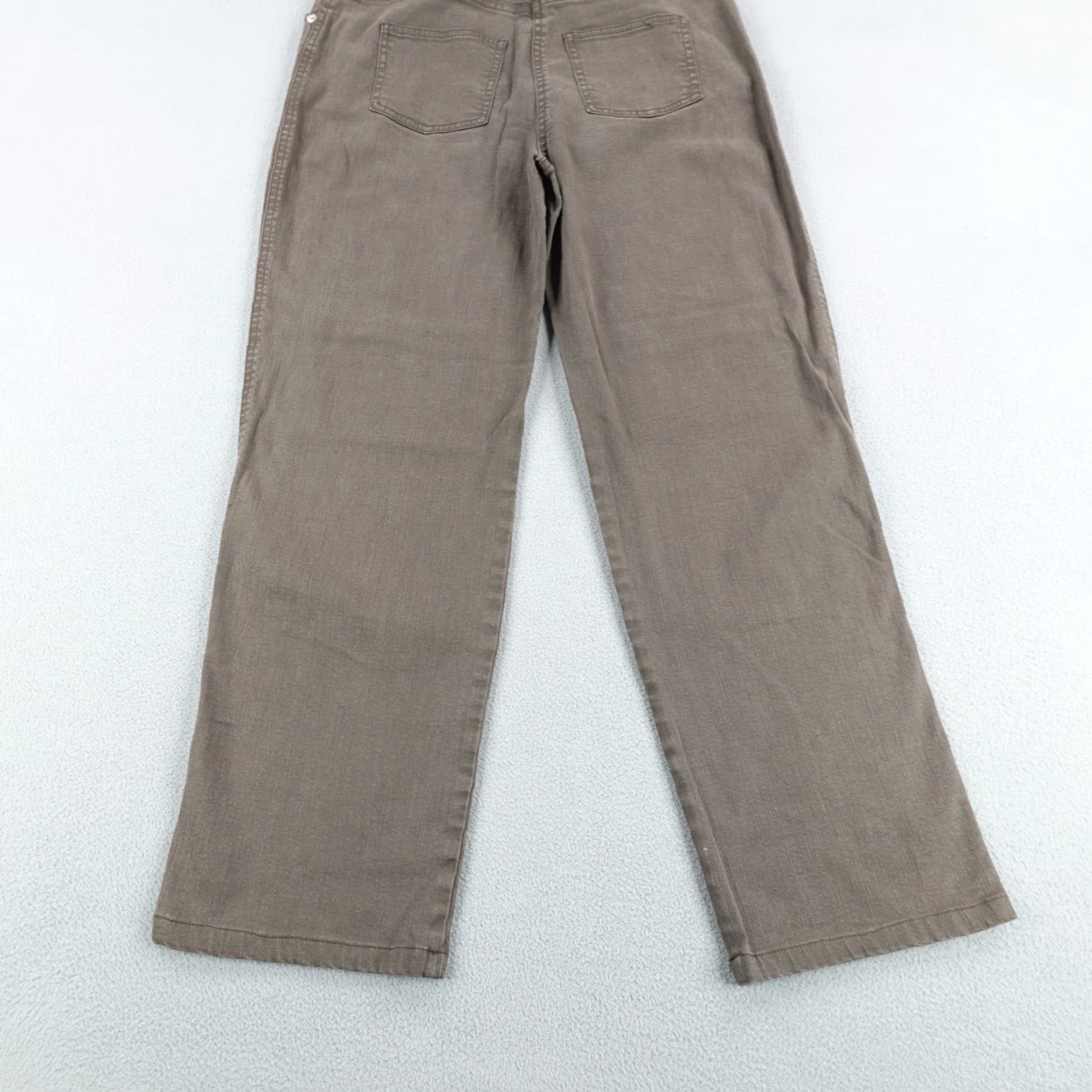 St. John St John Jeans Womens 4 Brown Denim Straight Leg Relaxed Baggy Loose Fit Pants Size 28" / US 6 / IT 42 - 6 Thumbnail