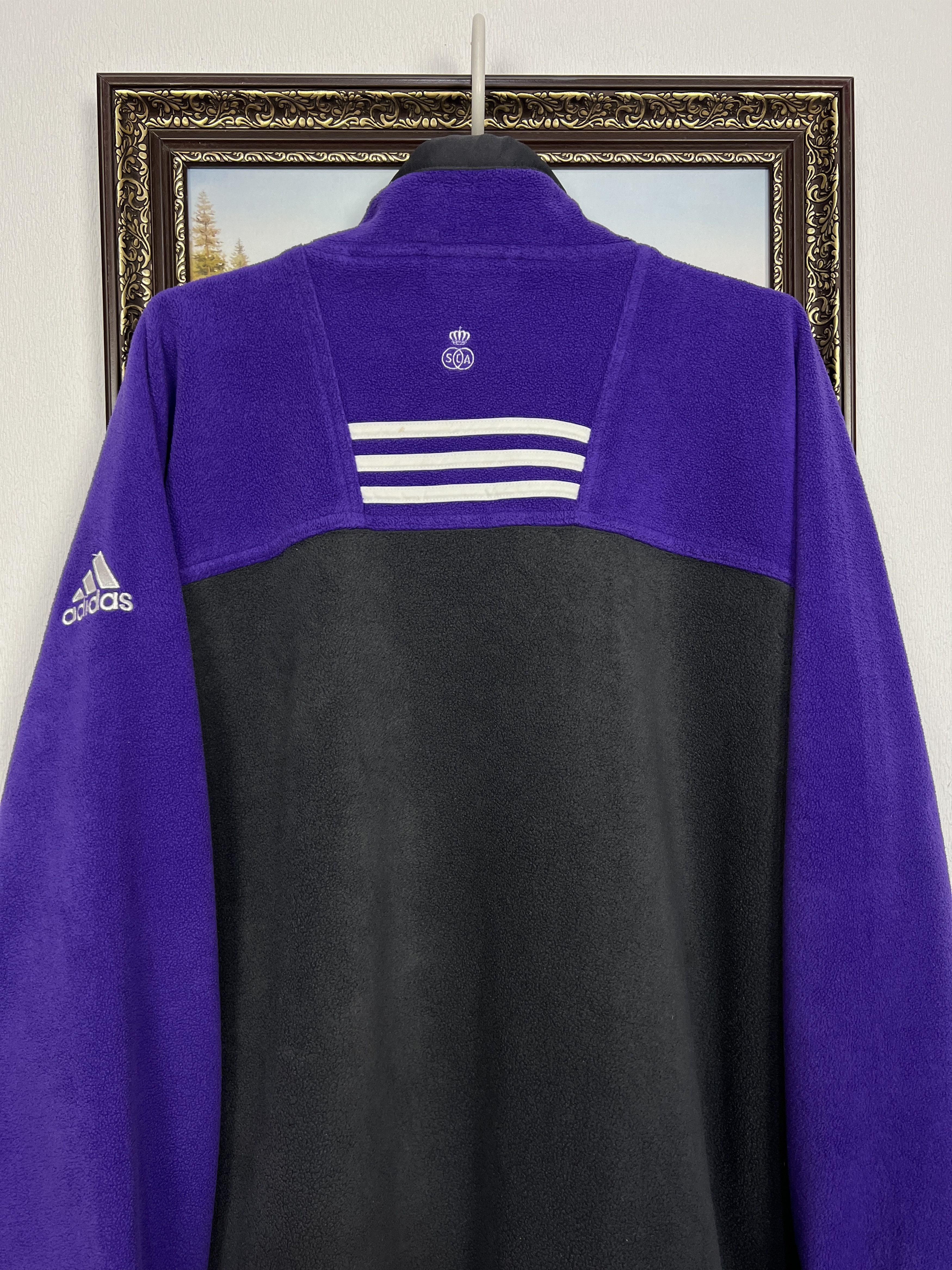 Adidas Vintage 90's Anderlecht Football Fleece Jacket Track Top Size US XL / EU 56 / 4 - 9 Thumbnail