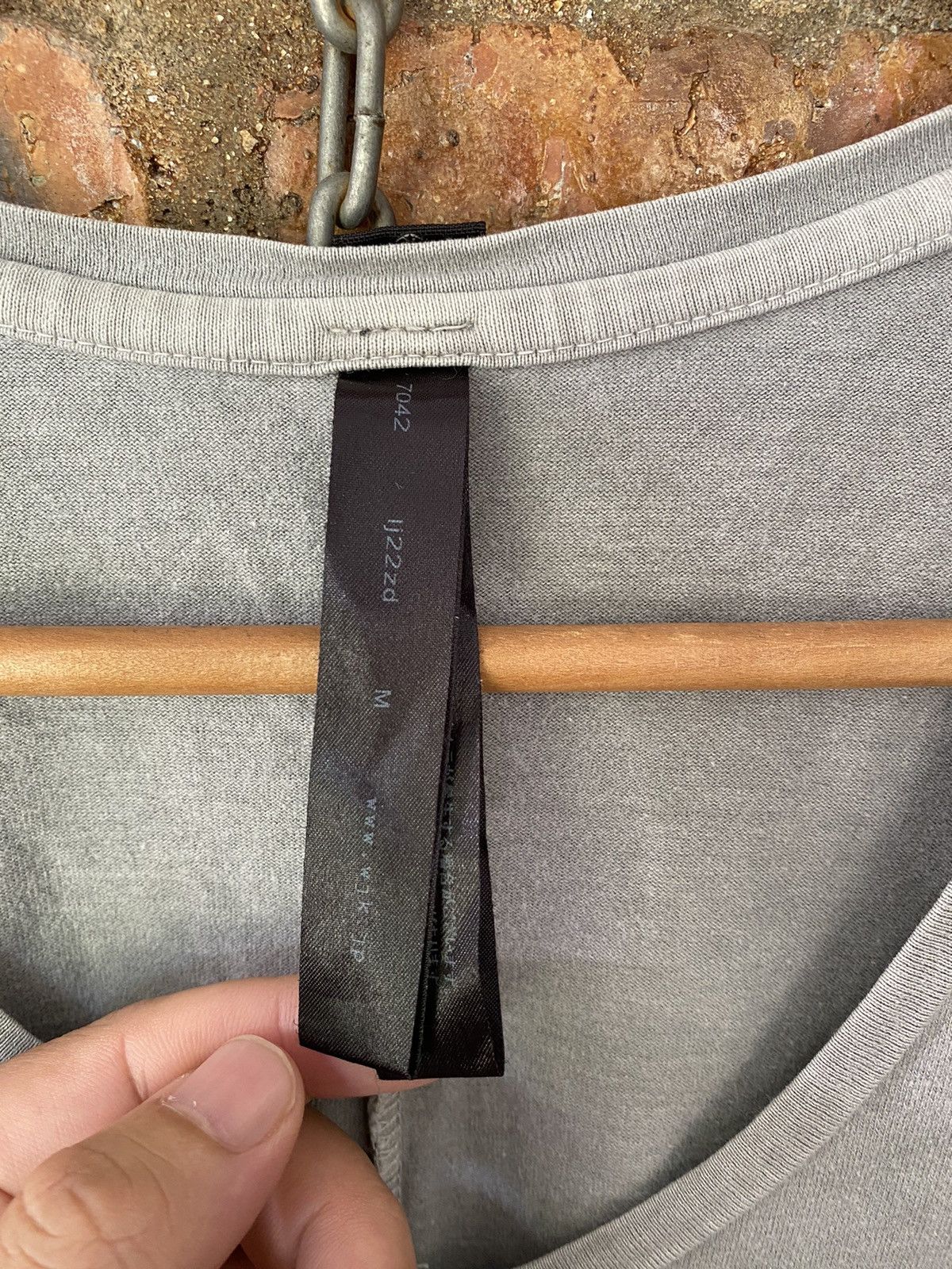 Ekam 2000s WJK leather Pocket smoke tee Size US S / EU 44-46 / 1 - 12 Thumbnail