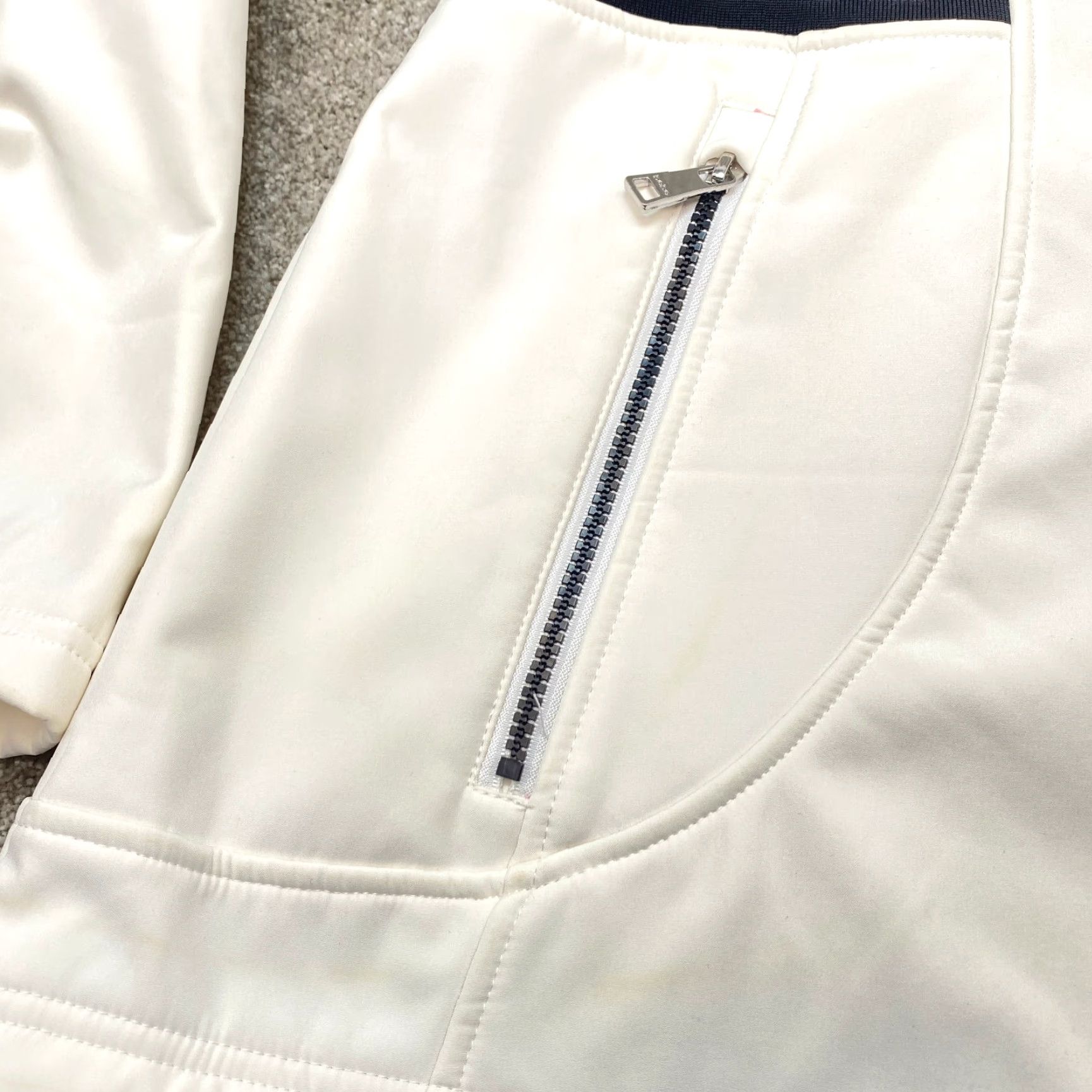 Bebe Bebe Sport White Hooded Jacket Womens XL Soft Shell Full Zip Coat Fleece Lined Size XL / US 12-14 / IT 48-50 - 6 Thumbnail