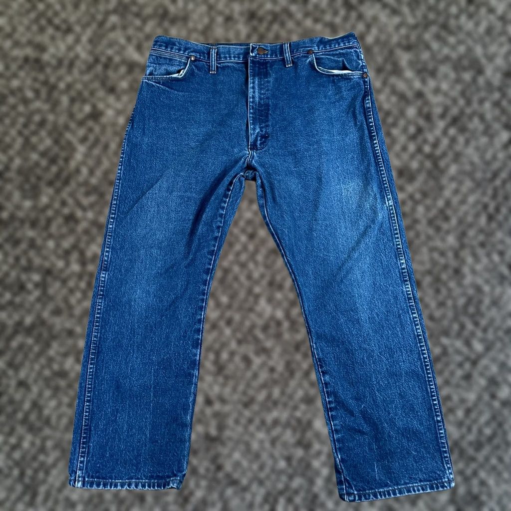 Wrangler Wrangler Jeans Mens 38 Blue 38x27 Cowboy Cut Denim Western Ranchwear Rodeo 13MWZ Size US 38 / EU 54 - 1 Thumbnail