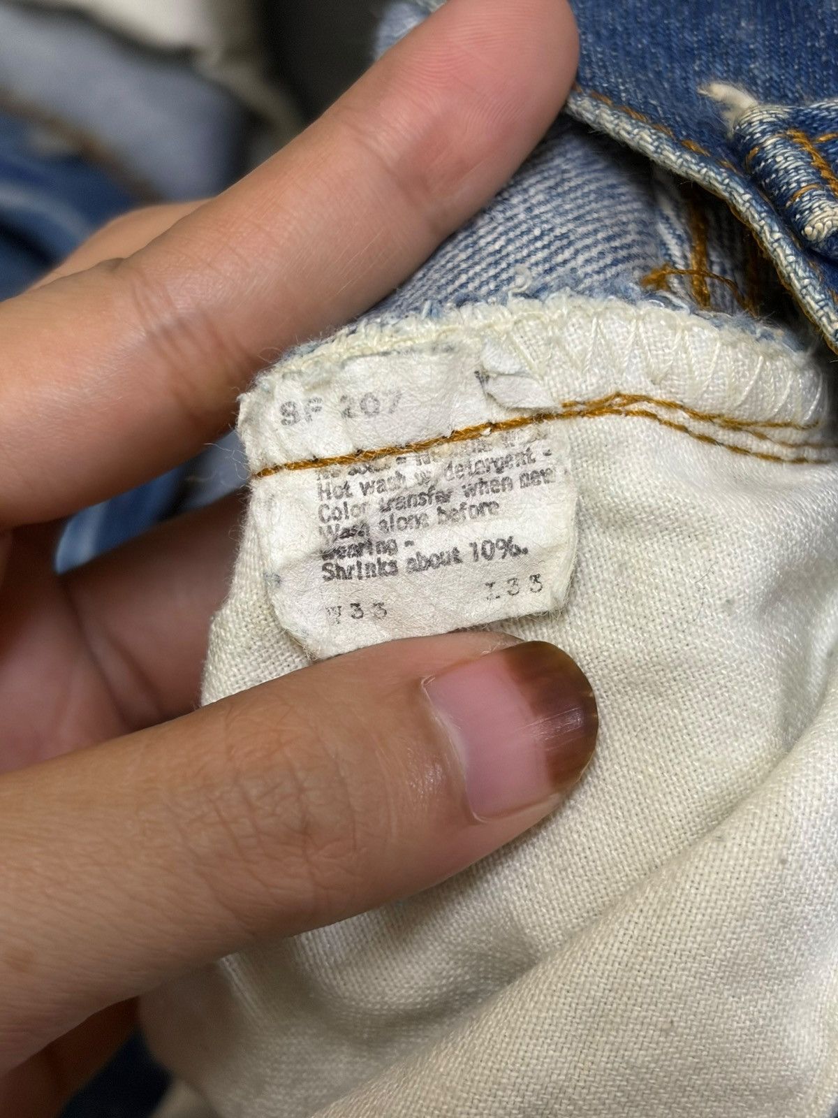 Levi's Vintage 70s Levis 501 Blue Wash Jeans Size US 31 - 5 Thumbnail