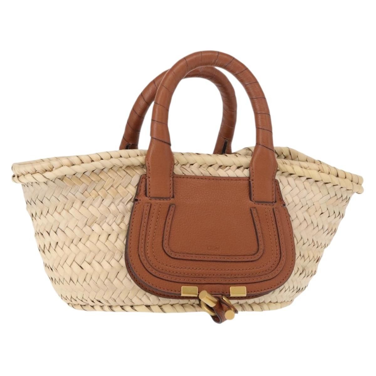 Chloe Chloe Marcie Basket Bag Raffia and Leather Size ONE SIZE - 1 Thumbnail