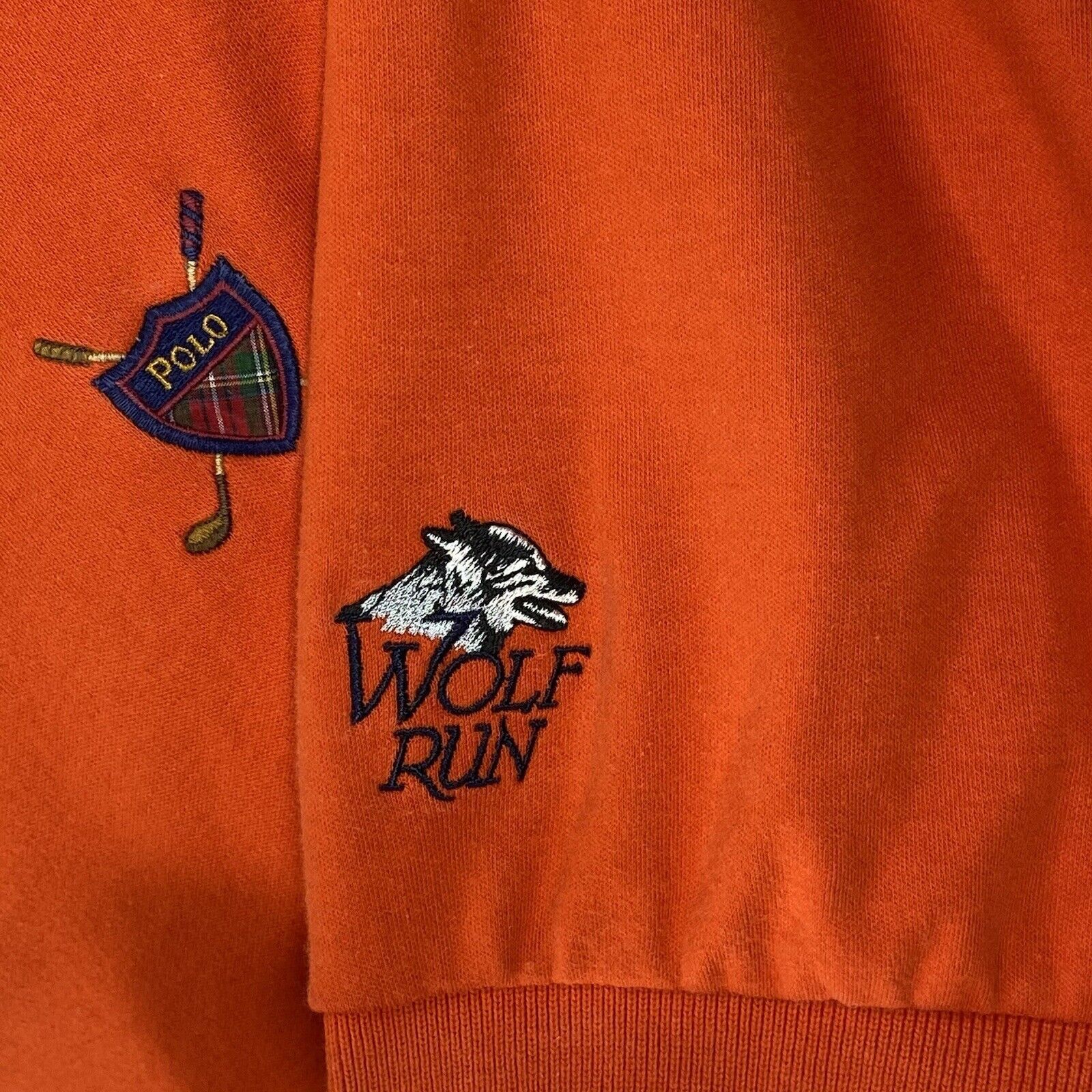 Ralph Lauren Vintage Polo by Ralph Lauren Orange Polo Shirt Golf Wolf Run Size US XL / EU 56 / 4 - 3 Thumbnail