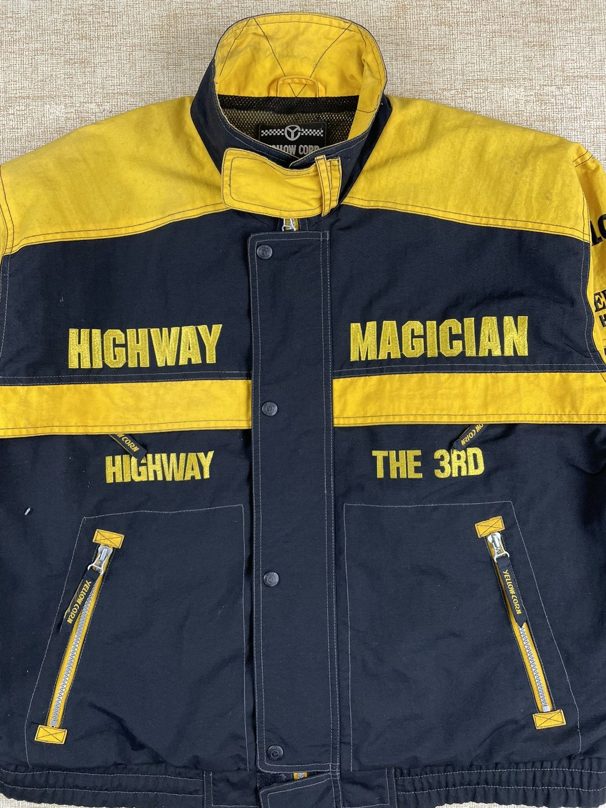 Vintage 🔥YELLOW CORN Magician Highway Sledge Hammer Biker Jacket Size US L / EU 52-54 / 3 - 9 Thumbnail