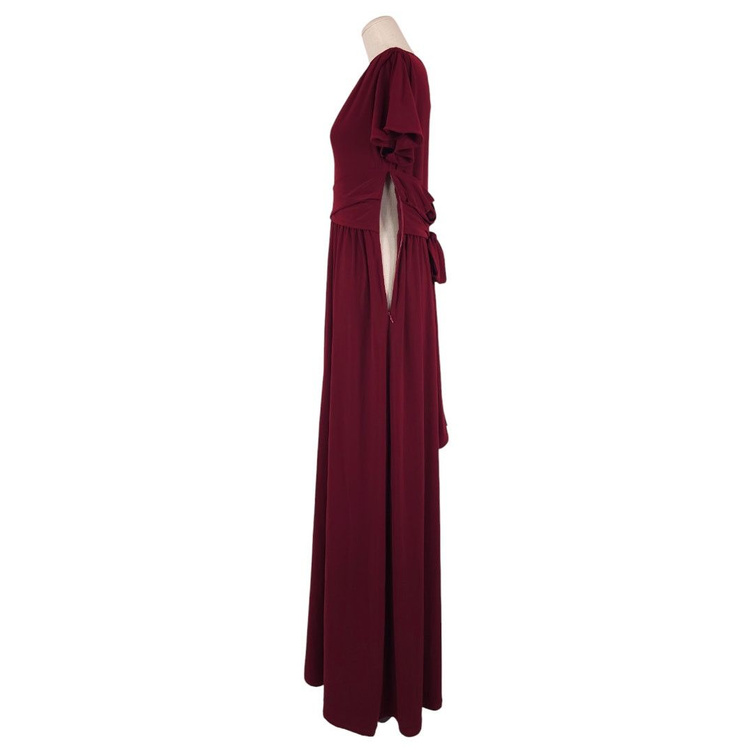 Anthropologie NWT Anthropologie BHLDN Mendoza Dress Burgundy Red Sz 8 Size M / US 6-8 / IT 42-44 - 3 Thumbnail
