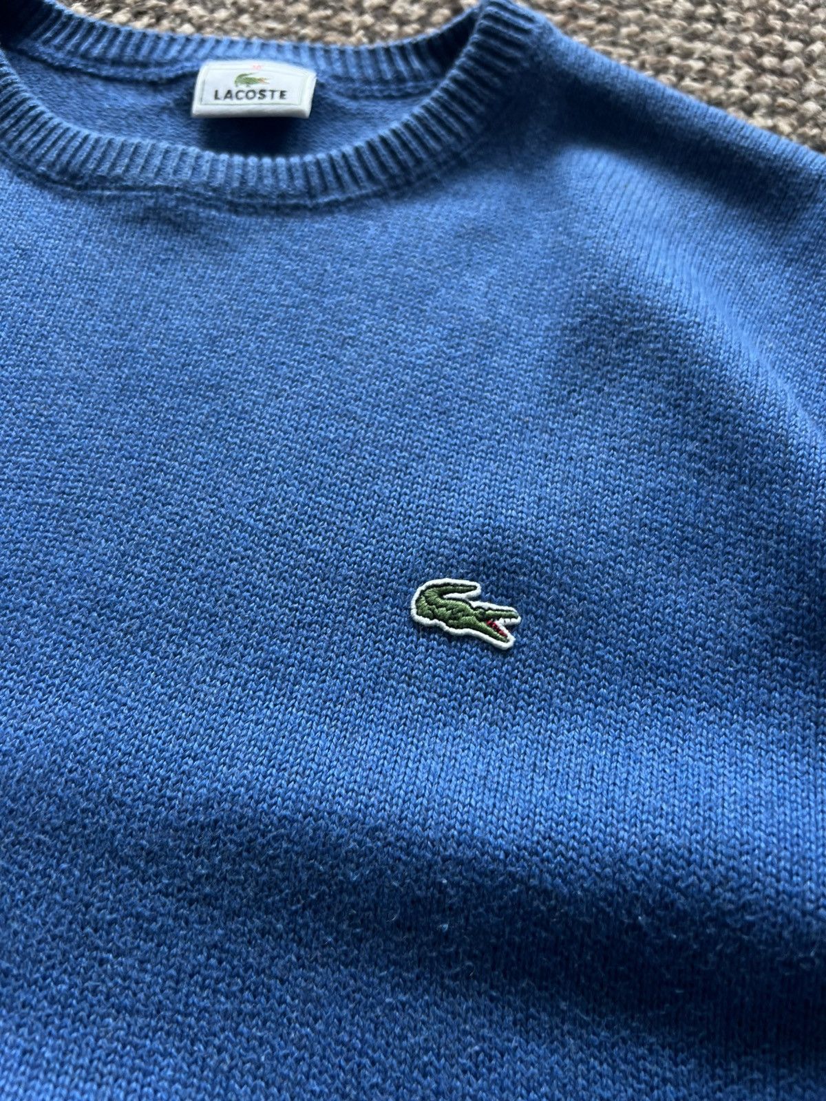 Lacoste Vintage Lacoste Y2k Baggy Sweater Mini Logo Size US M / EU 48-50 / 2 - 5 Thumbnail