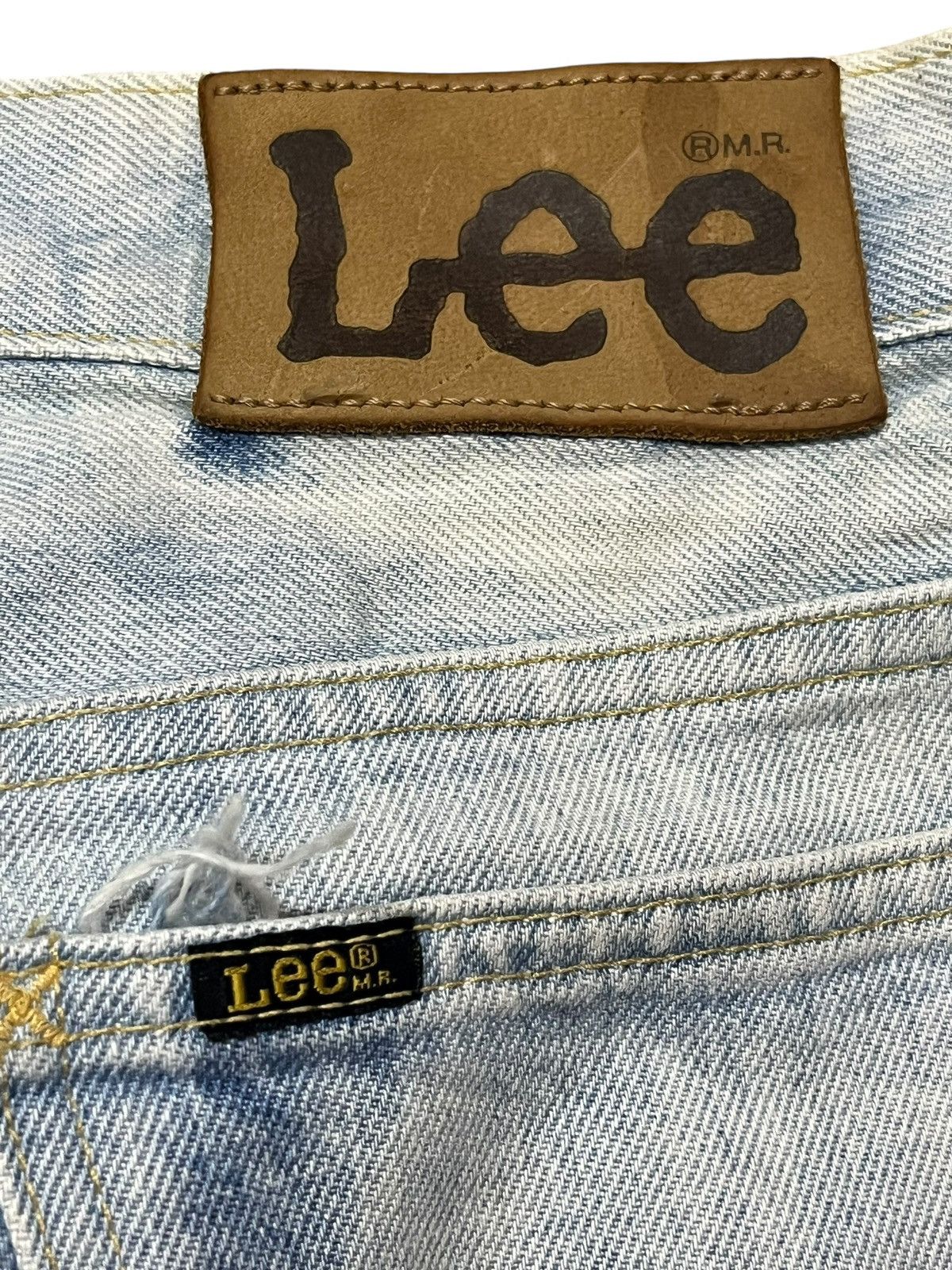 Lee Vintage Lee Wide Leg Faded Acid Wash Denim Size US 28 / EU 44 - 10 Thumbnail