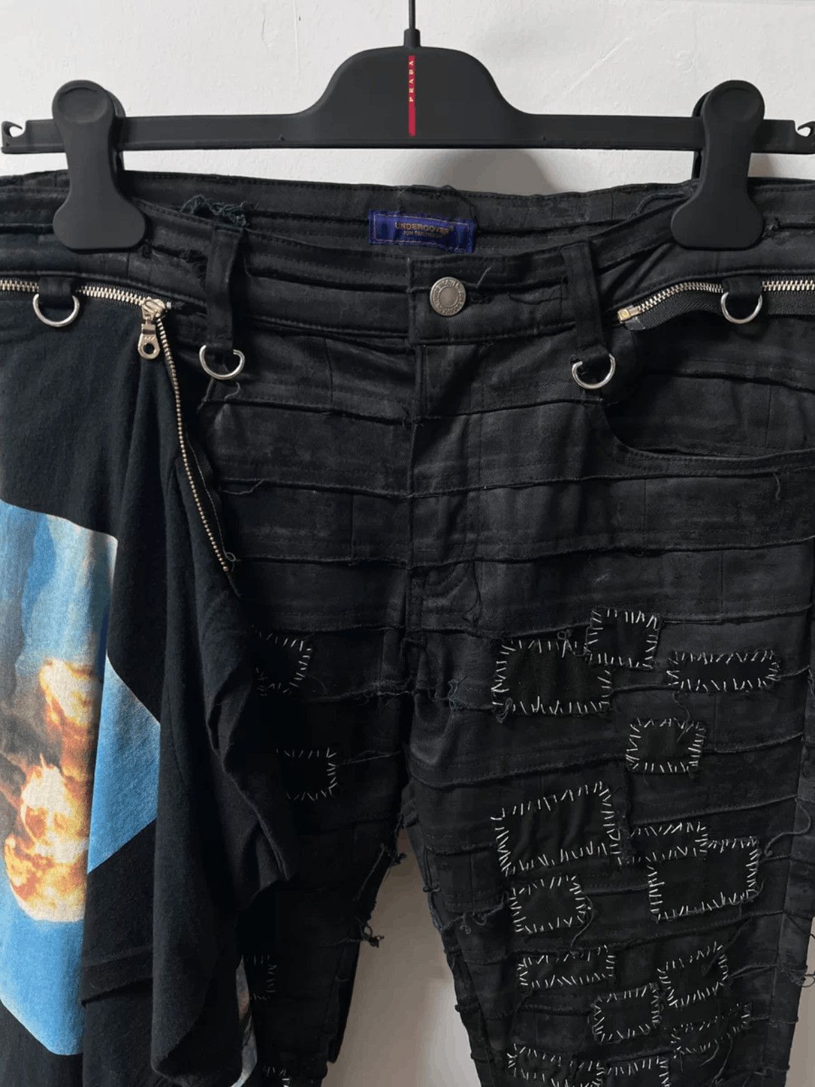 Undercover Sz 3 Undercover 16SS Patches SCAB Distressed Denim-2505 Size US 32 / EU 48 - 2 Thumbnail