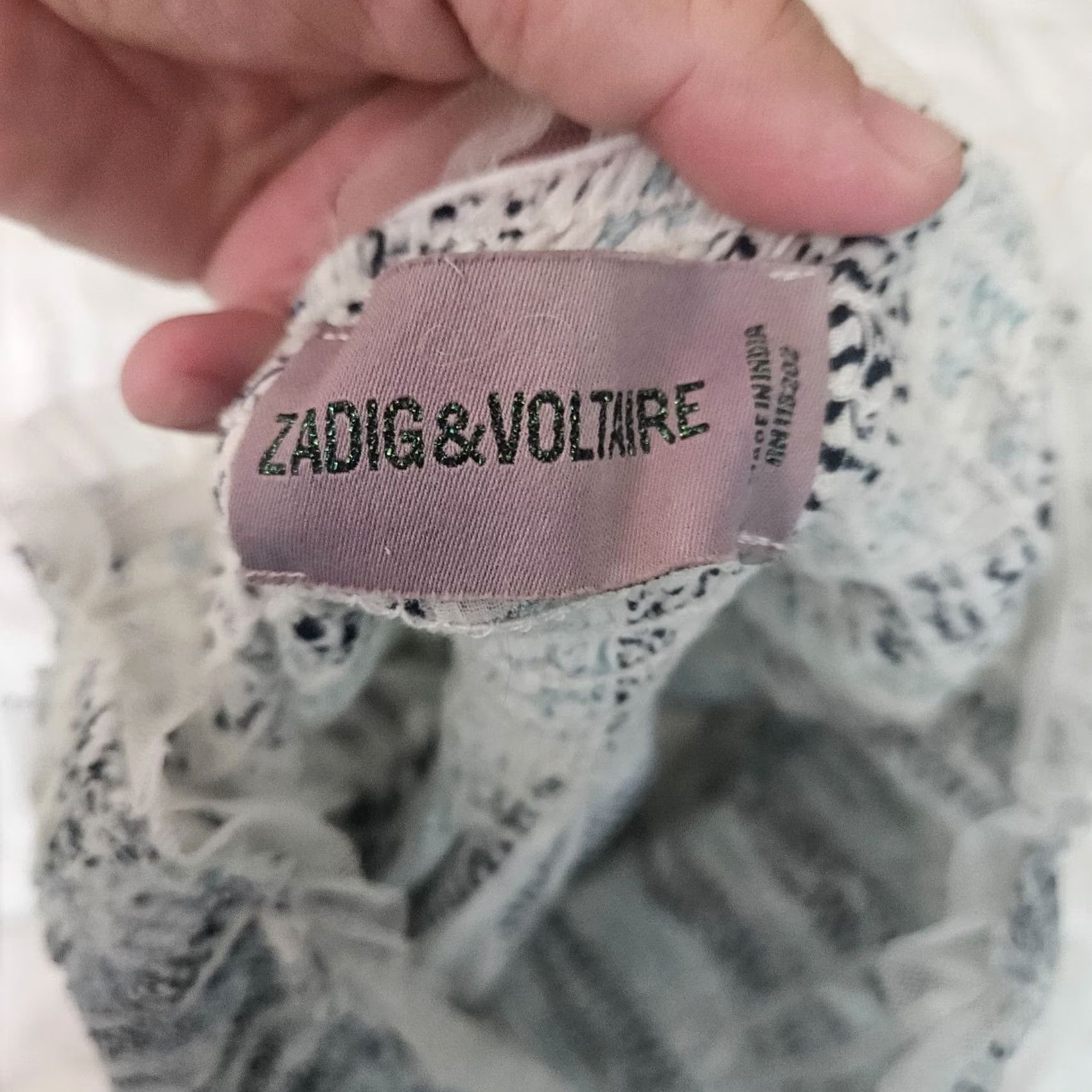 Zadig & Voltaire ZADIG & VOLTAIRE Skirt Womens Mini Cotton Pull On Size 36 Multicolor Blue White Fast Shipping Size 25" / US 0 / IT 36 - 4 Thumbnail