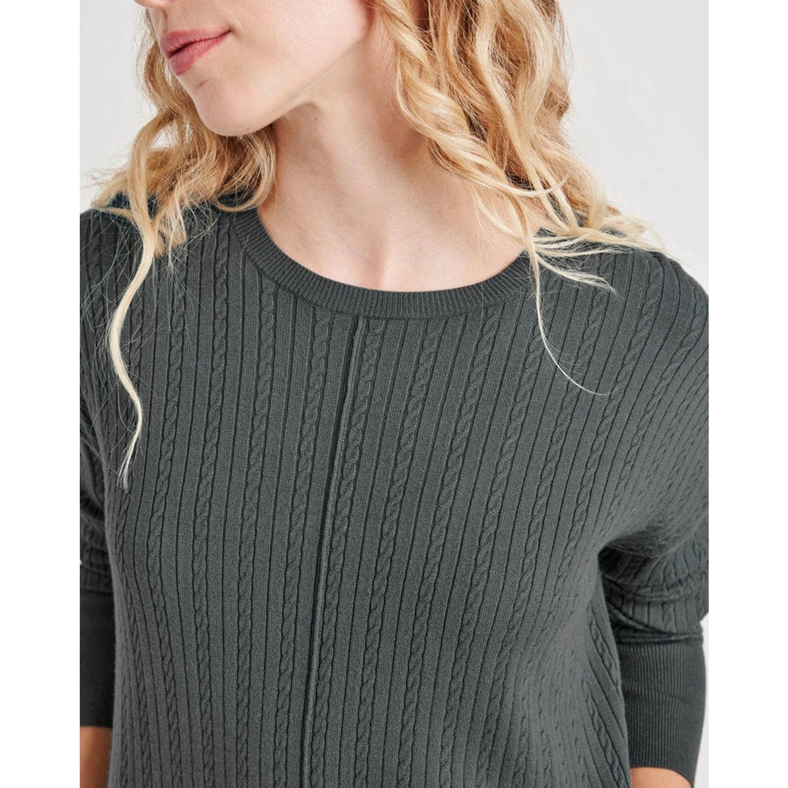 Splendid Splendid Women Evergreen Viscose Veronica Sweater Size XL Size XL / US 12-14 / IT 48-50 - 4 Thumbnail