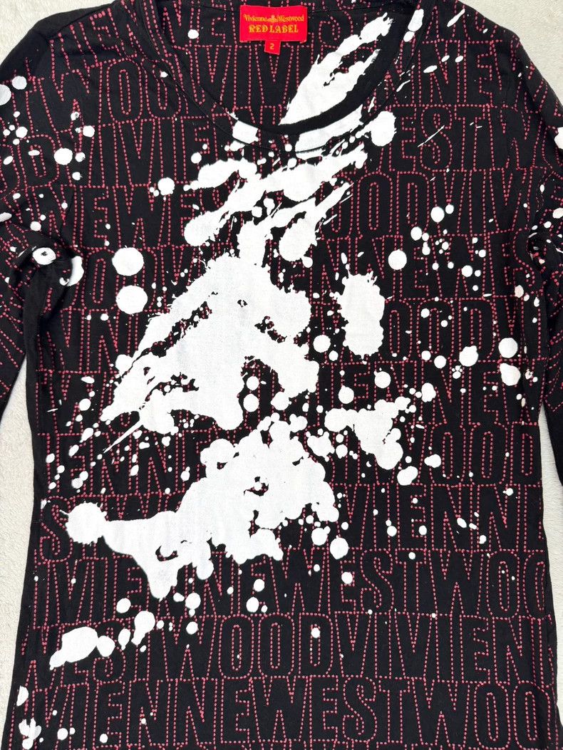 Vivienne Westwood Vivienne Westwood Black lettering ink print long sleeve ho Size M / US 6-8 / IT 42-44 - 3 Thumbnail