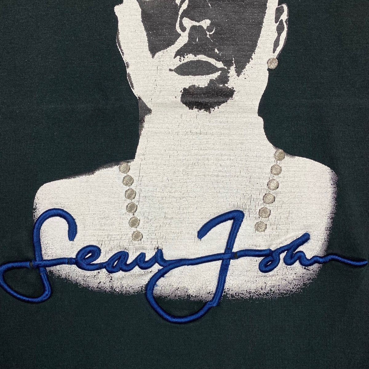 Sean John × Vintage VINTAGE 90's SEAN JOHN EMBROIDERY MODERN STREETWEAR TEE Size US L / EU 52-54 / 3 - 4 Thumbnail