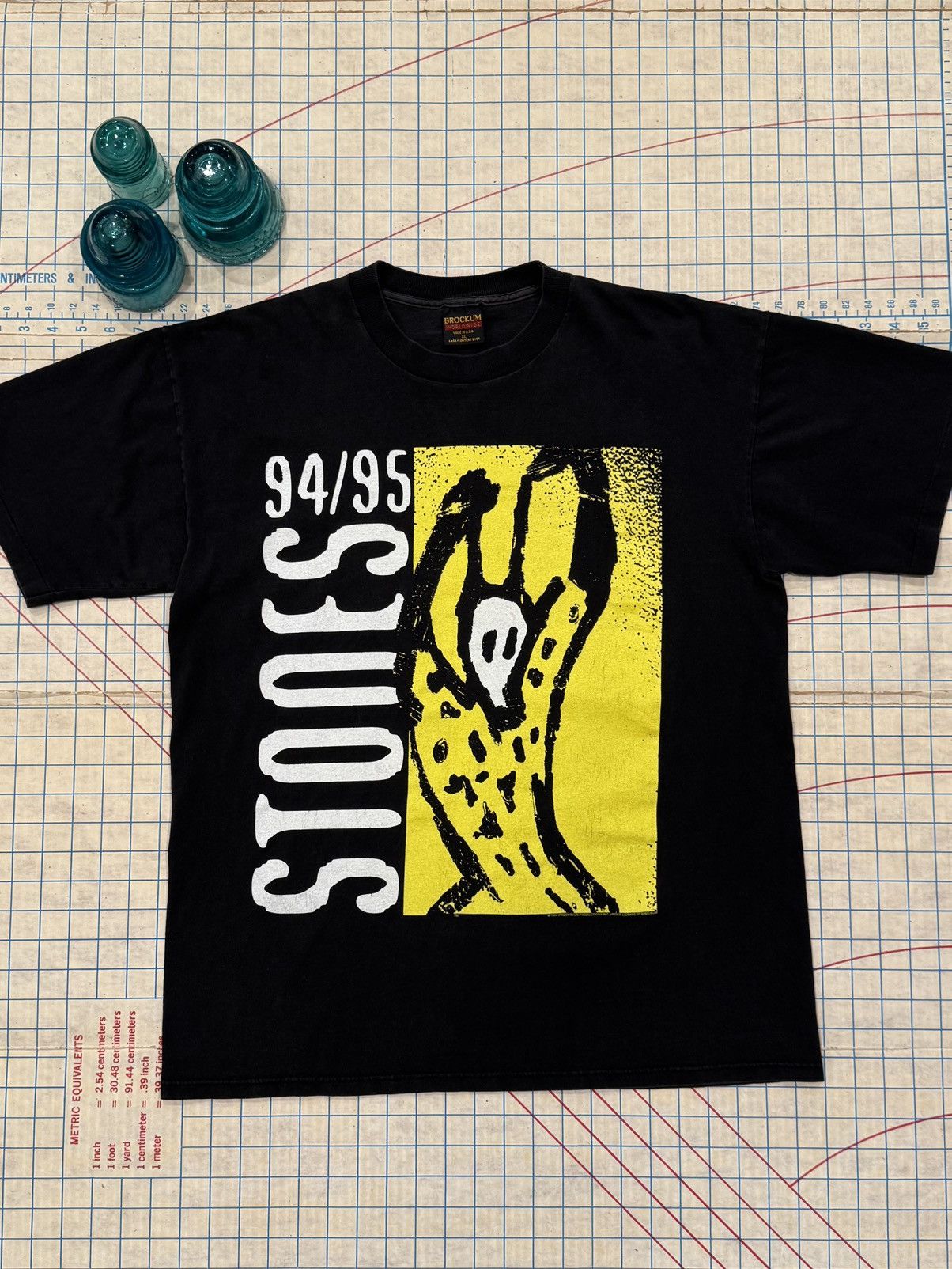 The Rolling Stones Vintage 94/95 The Rolling Stones World Tour Tee Brockum XL Size US XL / EU 56 / 4 - 1 Thumbnail