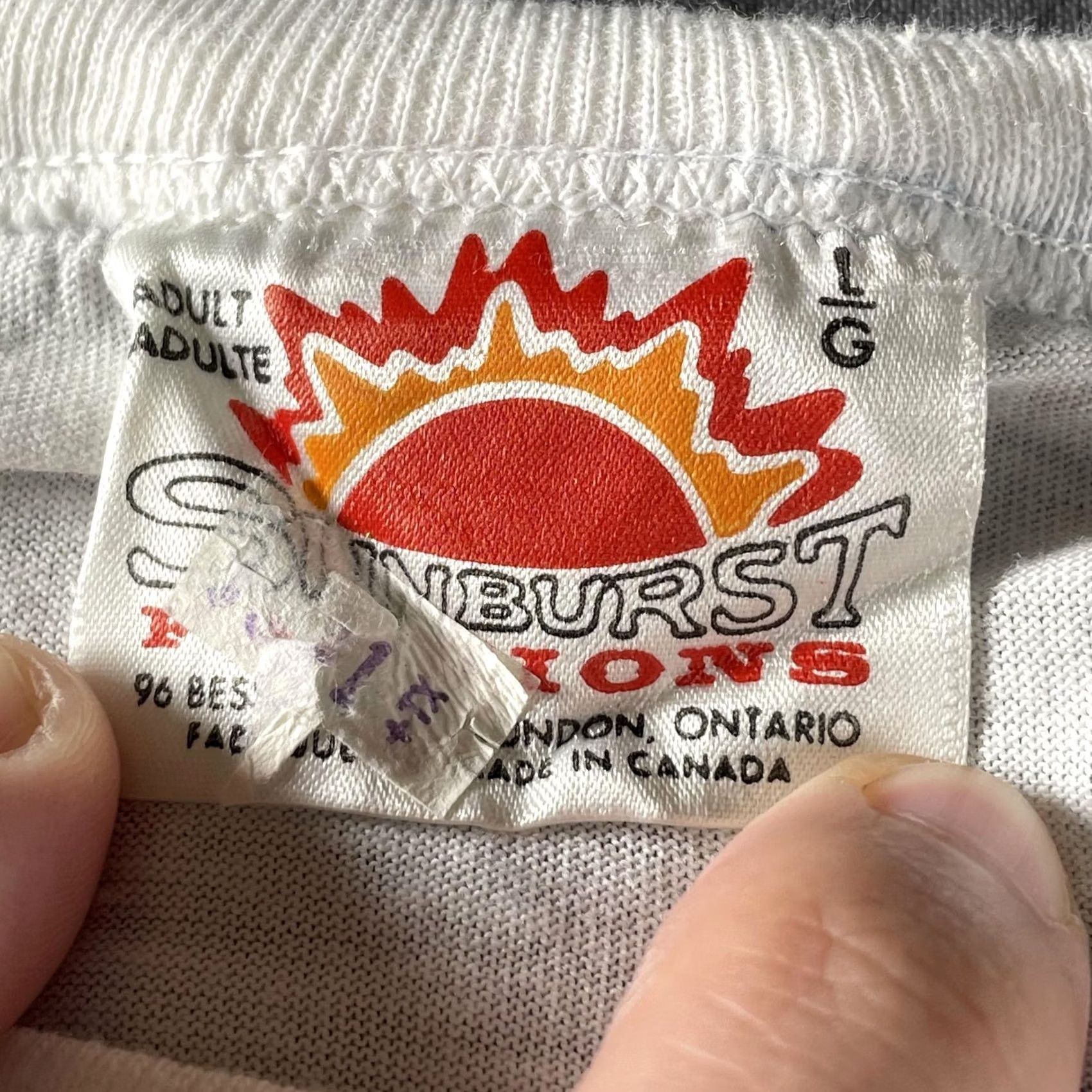 Vintage VINTAGE Sunburst Fashions Jumbo St Thomas Ontario Shirt Mens L White Graphic 90s Elephant Souvenir T-Shirt Crew Neck Short Sleeve Size US L / EU 52-54 / 3 - 3 Thumbnail