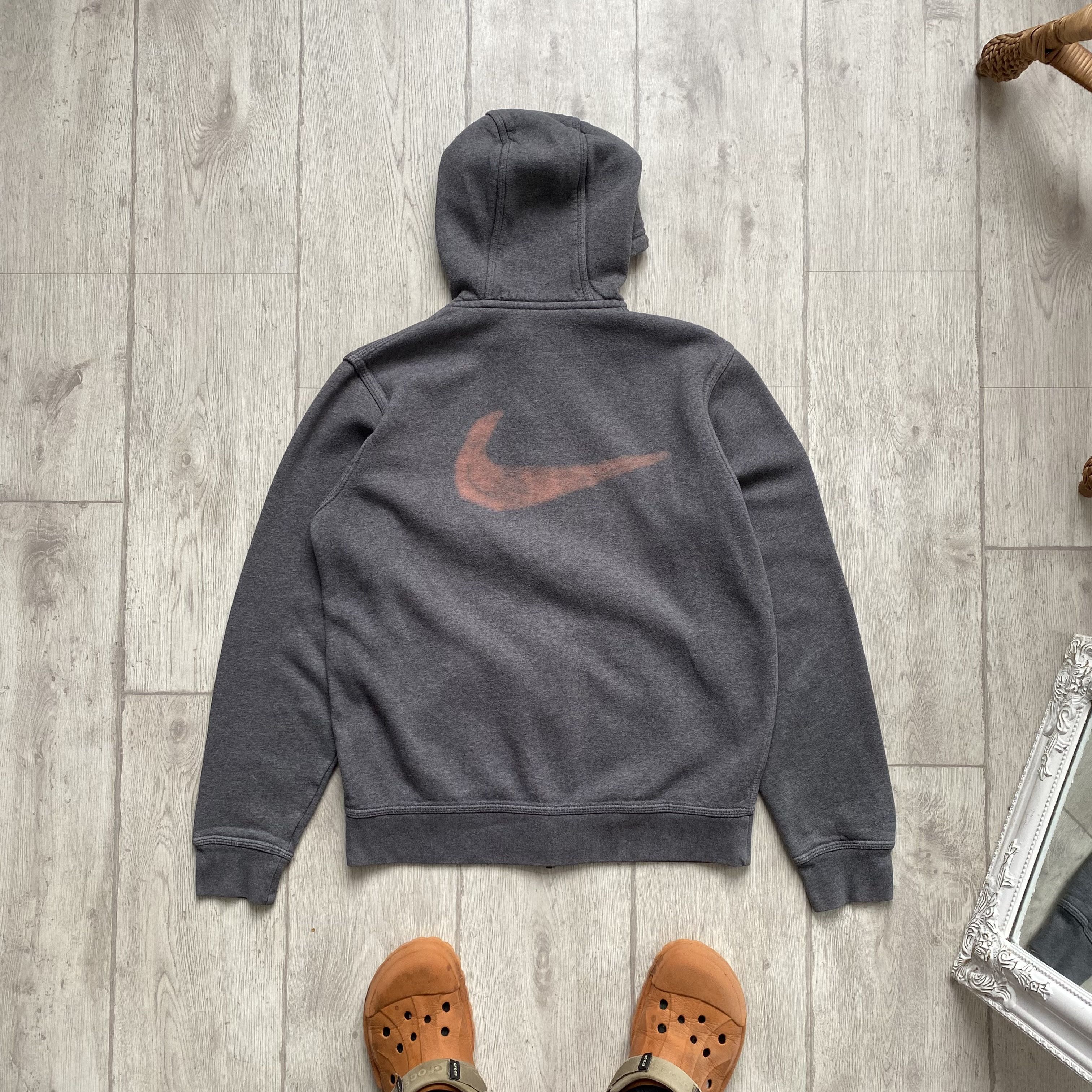 Nike 🔥King Nike Big Swoosh Custom Hoodie Vintage Y2K Handmade Size US M / EU 48-50 / 2 - 2 Thumbnail