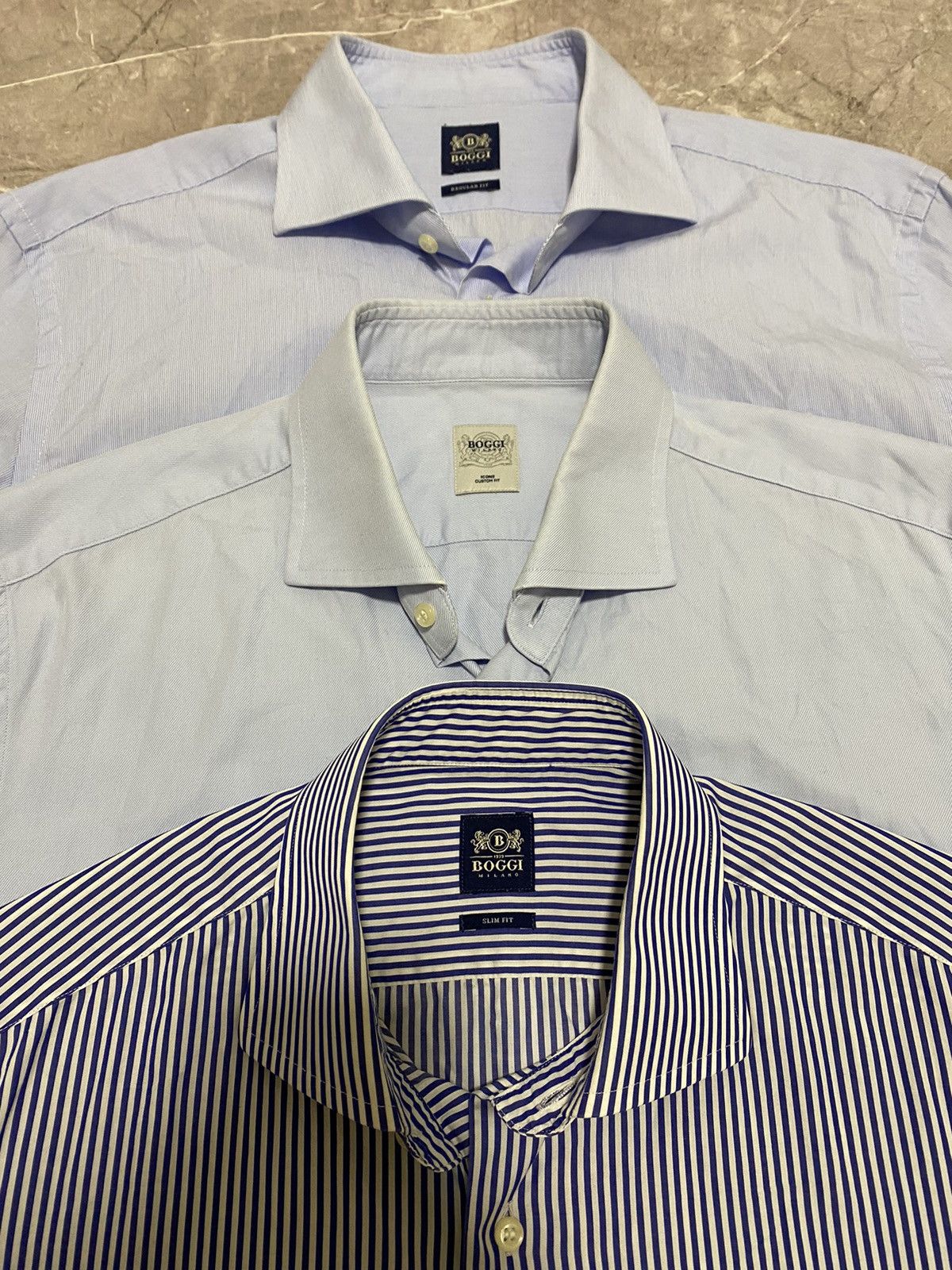 Boggi Rare Pack x3 BOGGI Milano Japanese Exclusive Shirt Button UP Size US L / EU 52-54 / 3 - 5 Thumbnail
