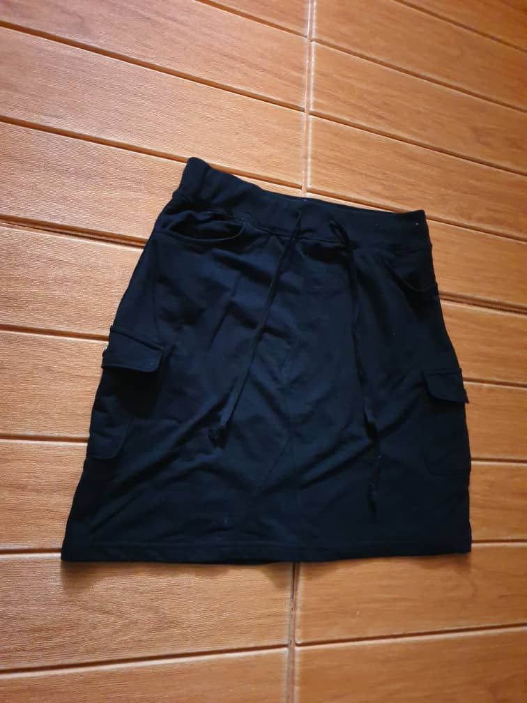 Japanese Brand Harajuku Japanese style cargo black skirt Size 29" - 5 Thumbnail