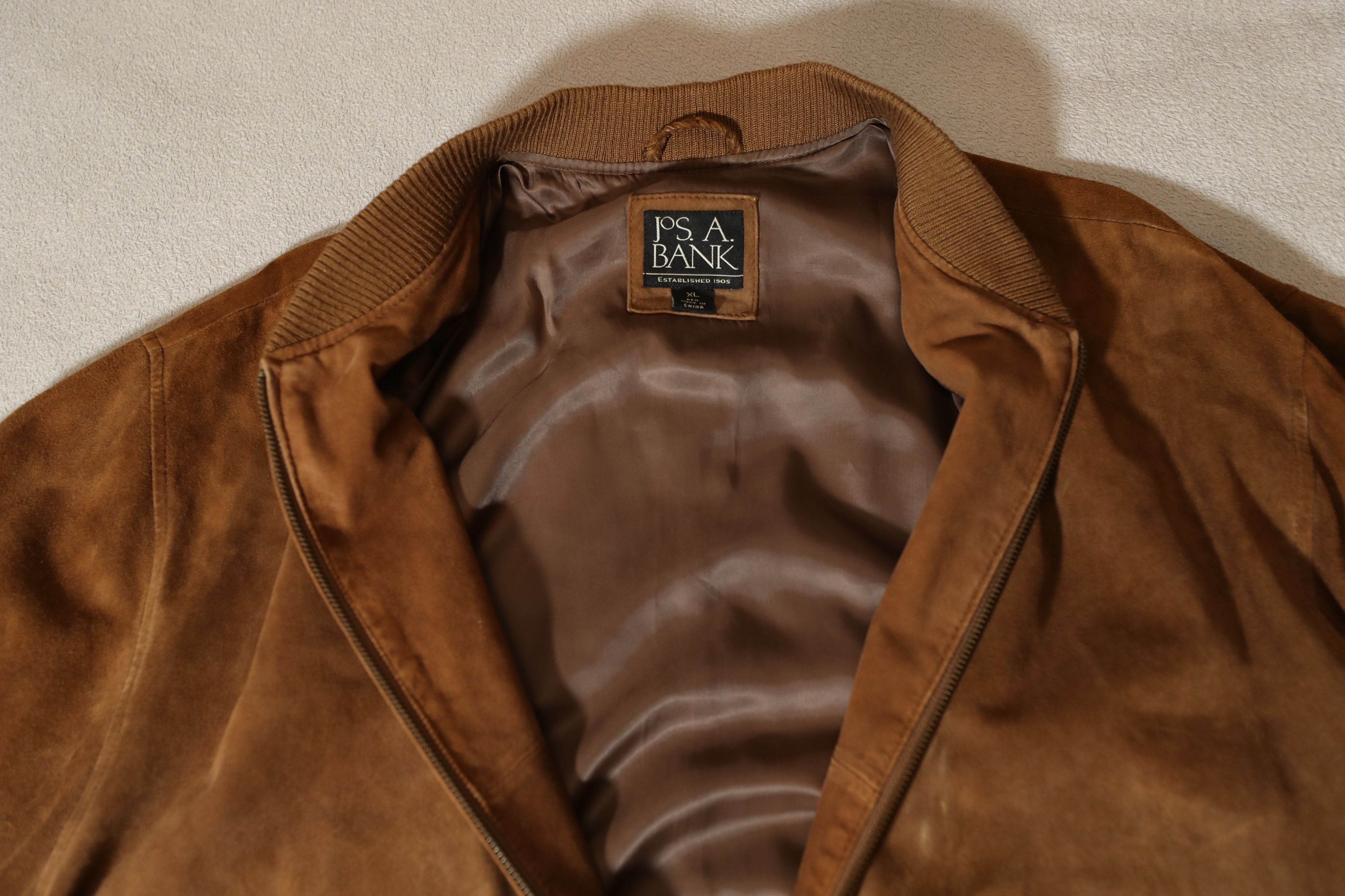 Jos. A. Bank Jos A Bank Brown Suede Leather Vintage Jacket (XL) Size US XL / EU 56 / 4 - 10 Thumbnail