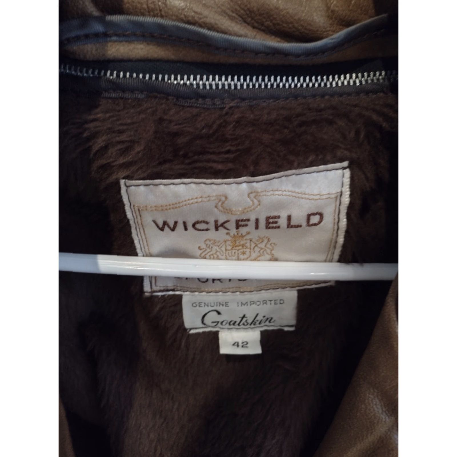 Vintage VINTAGE Wickfield Sportswear Leather Jacket Men 42 Brown Goatskin 70s Cowboy Casual Size US XS / EU 42 / 0 - 3 Thumbnail