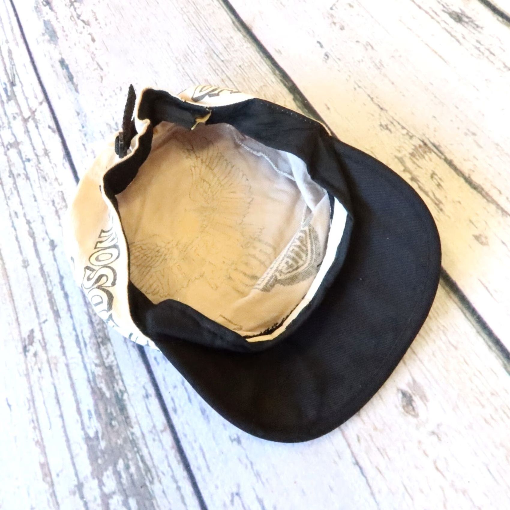Harley Davidson Vintage Harley-Davidson Hat Cap Men One Size White Pilbox 90s Motorcycles Pencilbox? Size ONE SIZE - 6 Thumbnail