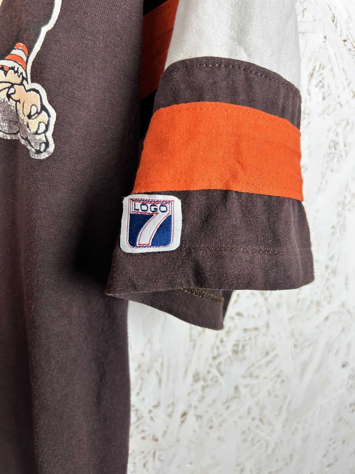 Logo 7 90s 7Logo Clevelands Browns Dawgs NFL Single Stitch T-Shirt Size US XL / EU 56 / 4 - 2 Thumbnail