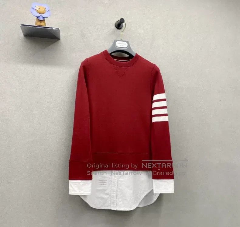 Thom Browne Thom Browne Red Sweatshirt Size XS / US 0-2 / IT 36-38 - 4 Thumbnail