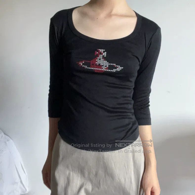 Vivienne Westwood Vivienne Westwood Golden Orb Embroidered Short-Sleeve Crew Size S / US 4 / IT 40 - 2 Thumbnail