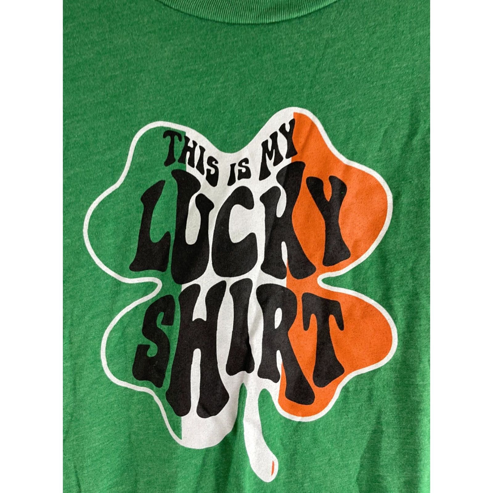 Vintage St. Patrick Men's T-Shirt Large Green Short Sleeve Crew Neck This is my Lucky Holiday/St. Patrick's Day 90s? Size US L / EU 52-54 / 3 - 4 Thumbnail