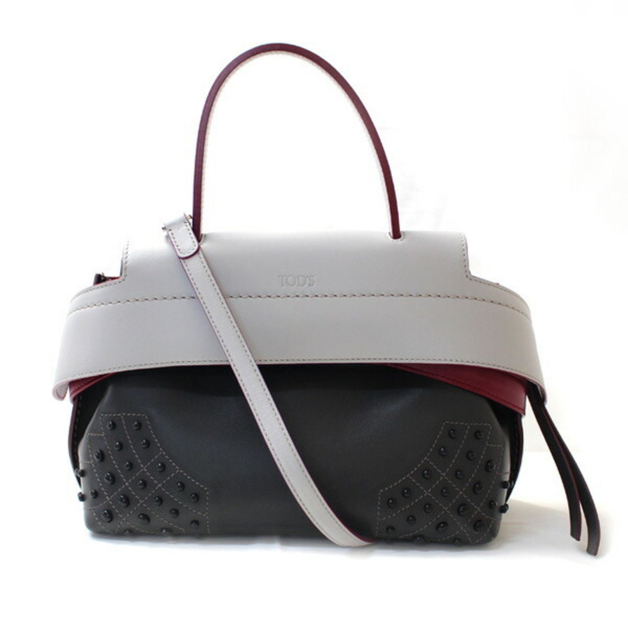 image of Tods Tod's Tod’S Wave 2Way Shoulder Bag Dark Gray Ladies, Women's