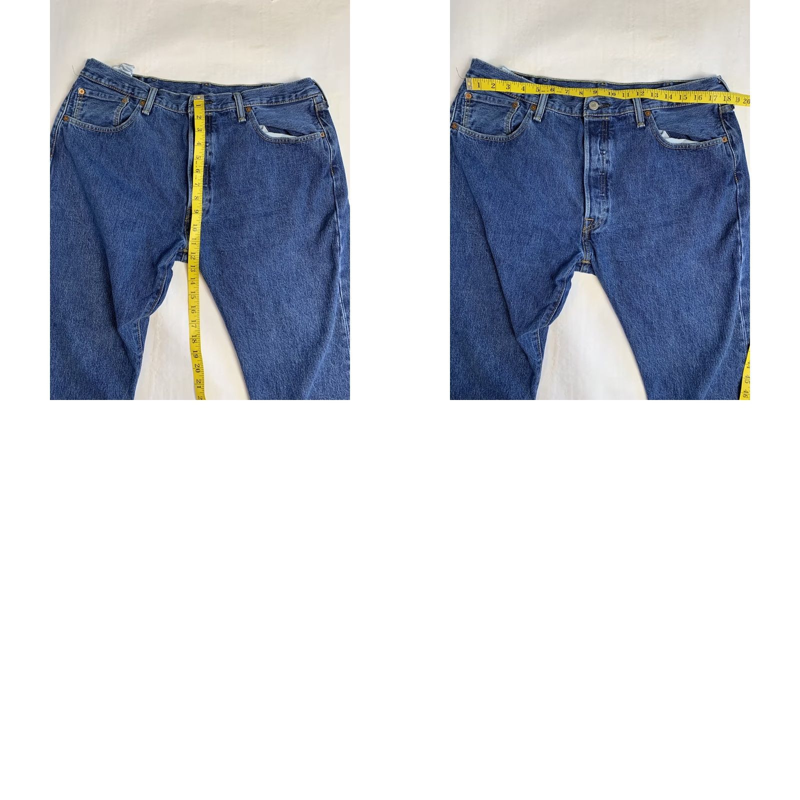 Levi's Levi’s 501 Jeans Mens 38x32 Blue Straight Button Fly Western American Denim Jeans Regular Fit Mens 90s Cowboy Classic Modern Stonewash Blue Denim Size US 38 / EU 54 - 8 Thumbnail