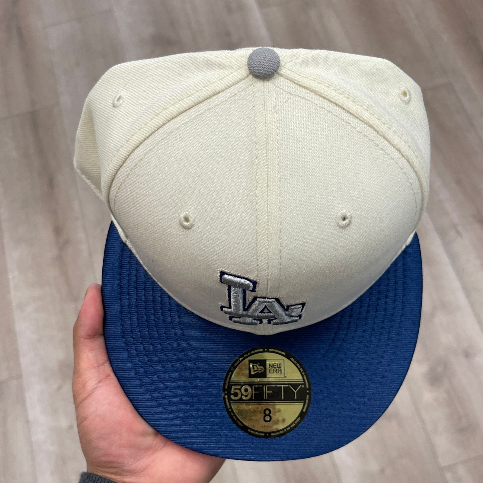 New Era NEW ERA 5950 LOS DODGERS TEAM SHIMMER FITTED HAT SZ 8 Size ONE SIZE - 3 Thumbnail