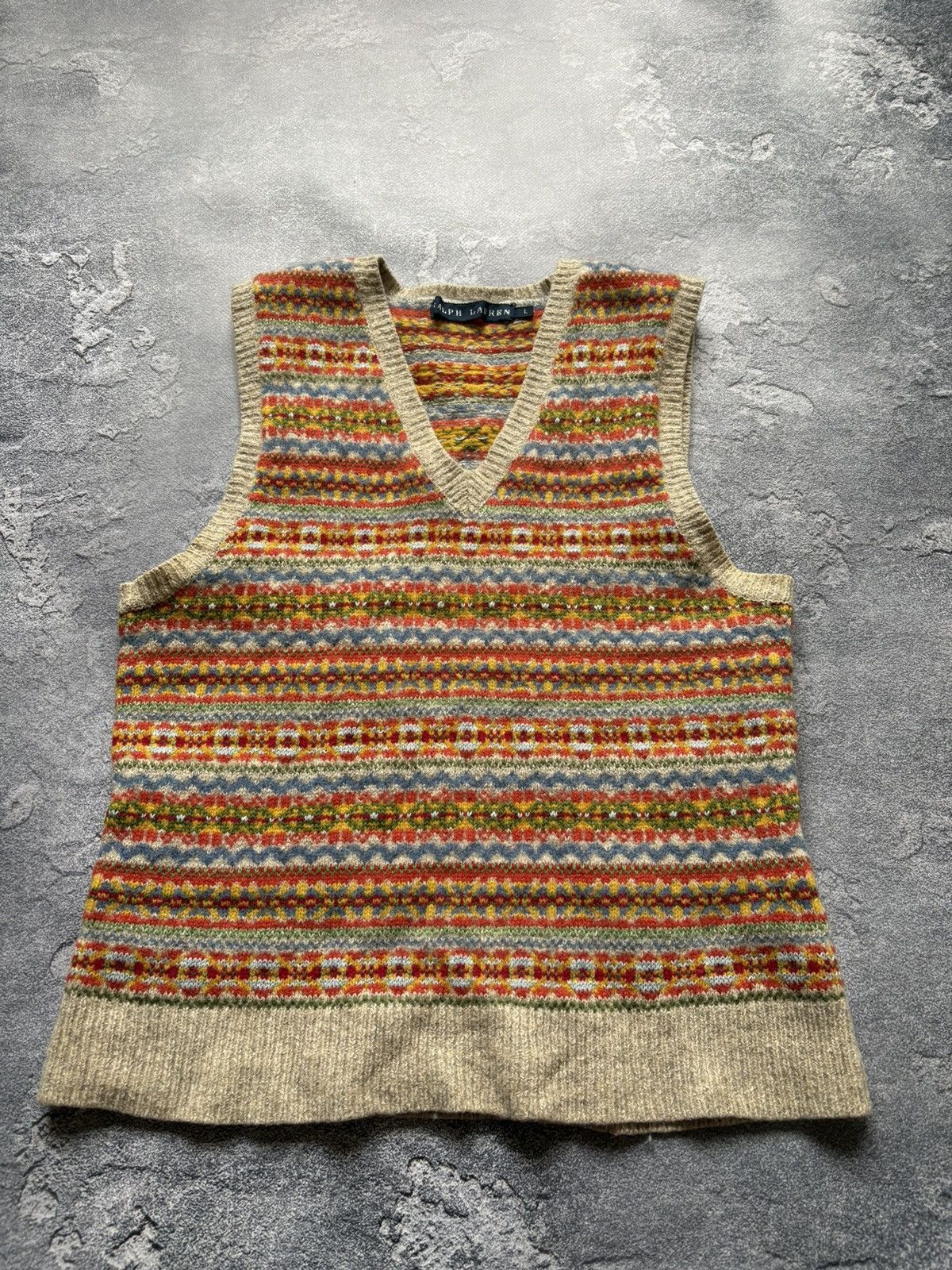 Polo Ralph Lauren Vintage Polo Ralph Lauren Fair Isle Luxury Knit Vest Rare Size XXS / US 00 / IT 34 - 2 Thumbnail