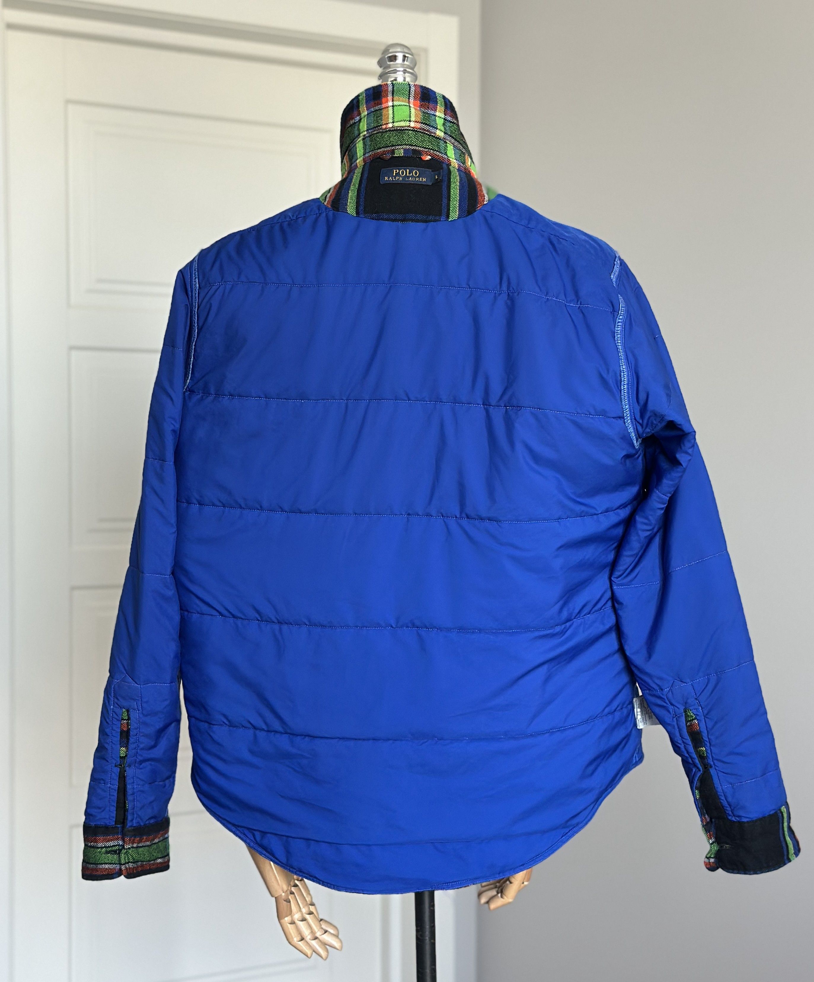 Polo Ralph Lauren POLO RALPH LAUREN Green Plaid Flannel Button Up Shirt Jacket Size US L / EU 52-54 / 3 - 9 Thumbnail
