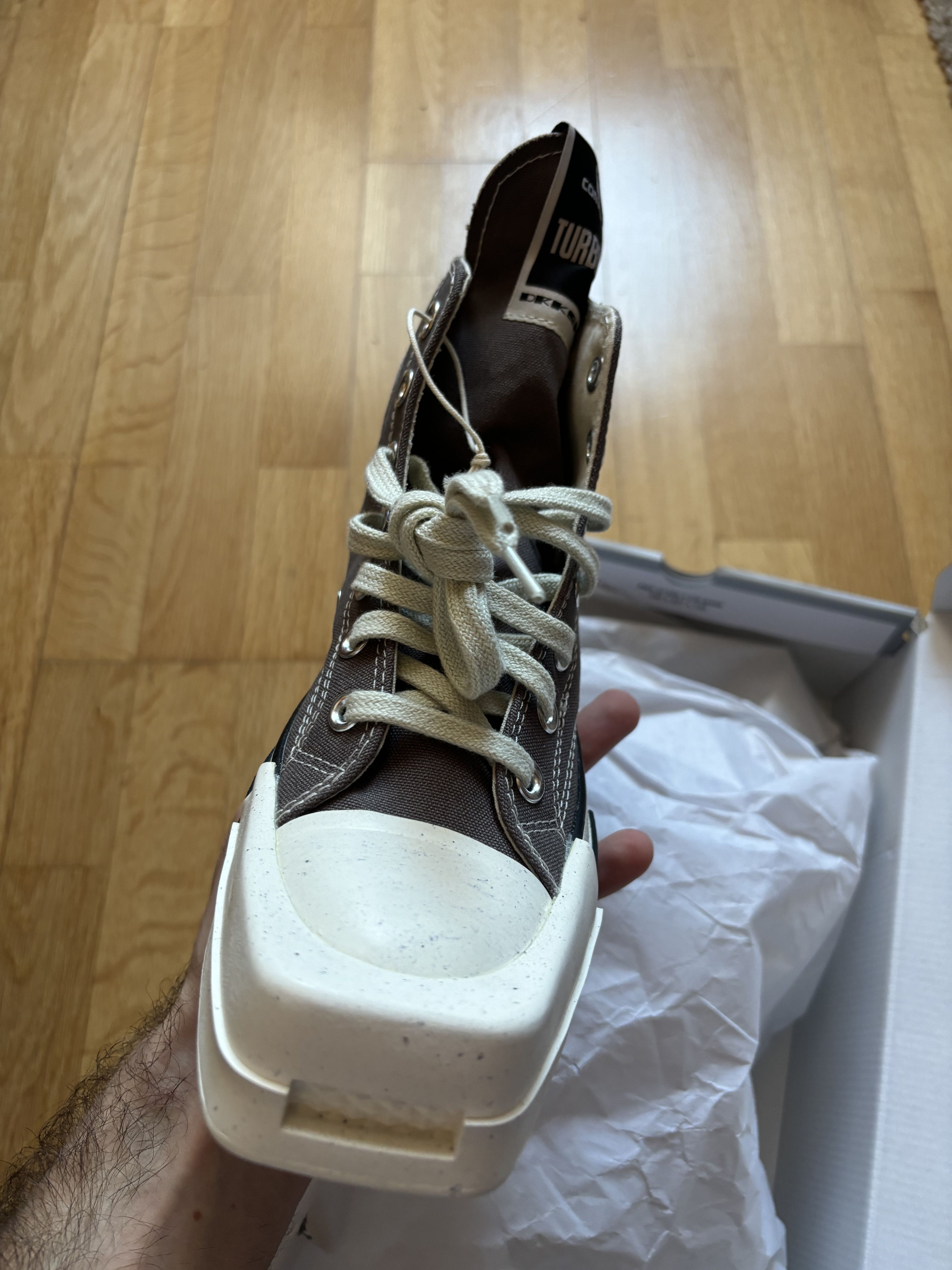 Converse × Rick Owens Drkshdw Converse x DRKSHDW Turbodrk Hi sneakers Size US 9 / IT 39 - 3 Thumbnail