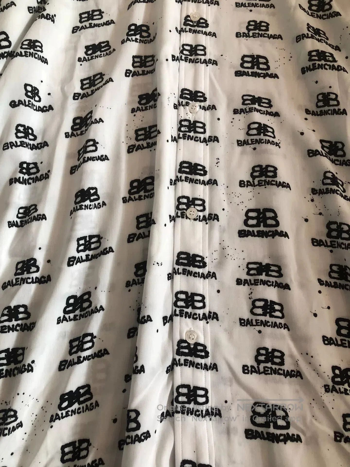 Balenciaga Balenciaga Double B Logo Shirt. Size US M / EU 48-50 / 2 - 2 Thumbnail