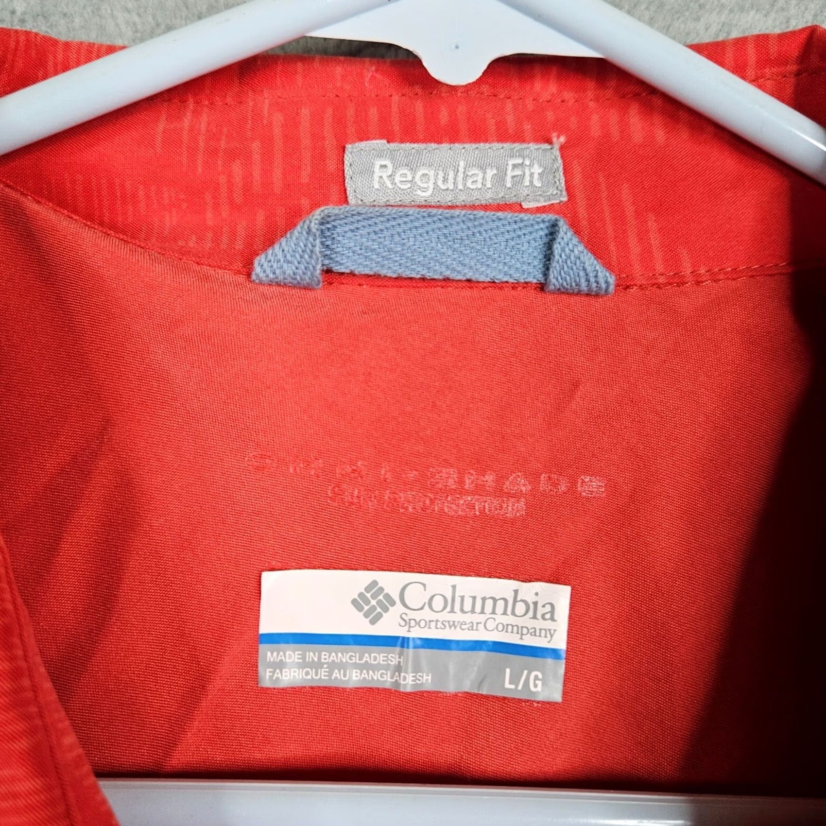 Vintage Columbia Men’s Button-Up Shirt Regular Fit Red L Short Sleeve Casual Outdoor Button-Down Size US L / EU 52-54 / 3 - 6 Thumbnail