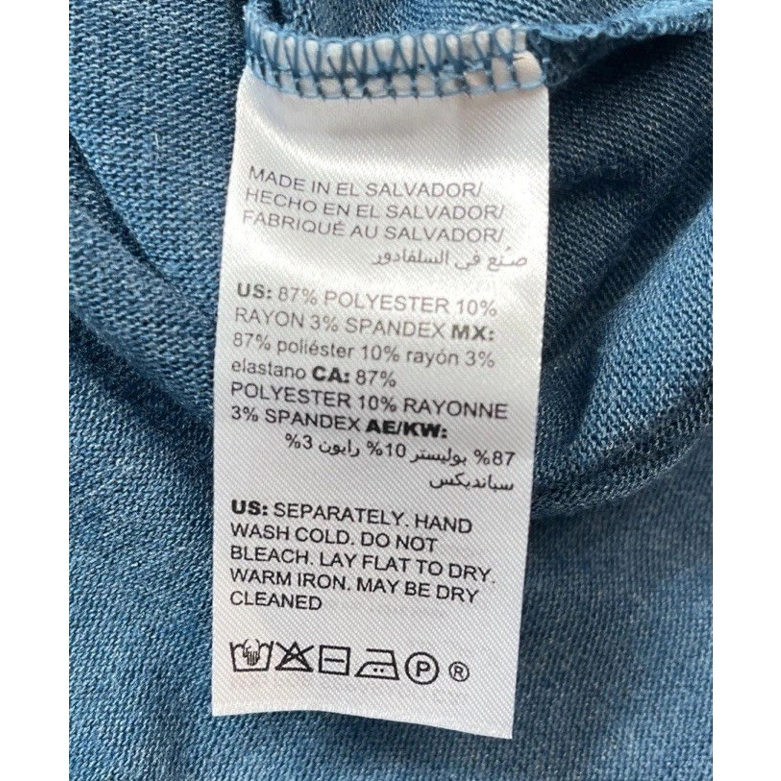 Chicos Chico's Size 1 M Blue Tunic Top Blouse Women Soft Size M / US 6-8 / IT 42-44 - 7 Thumbnail