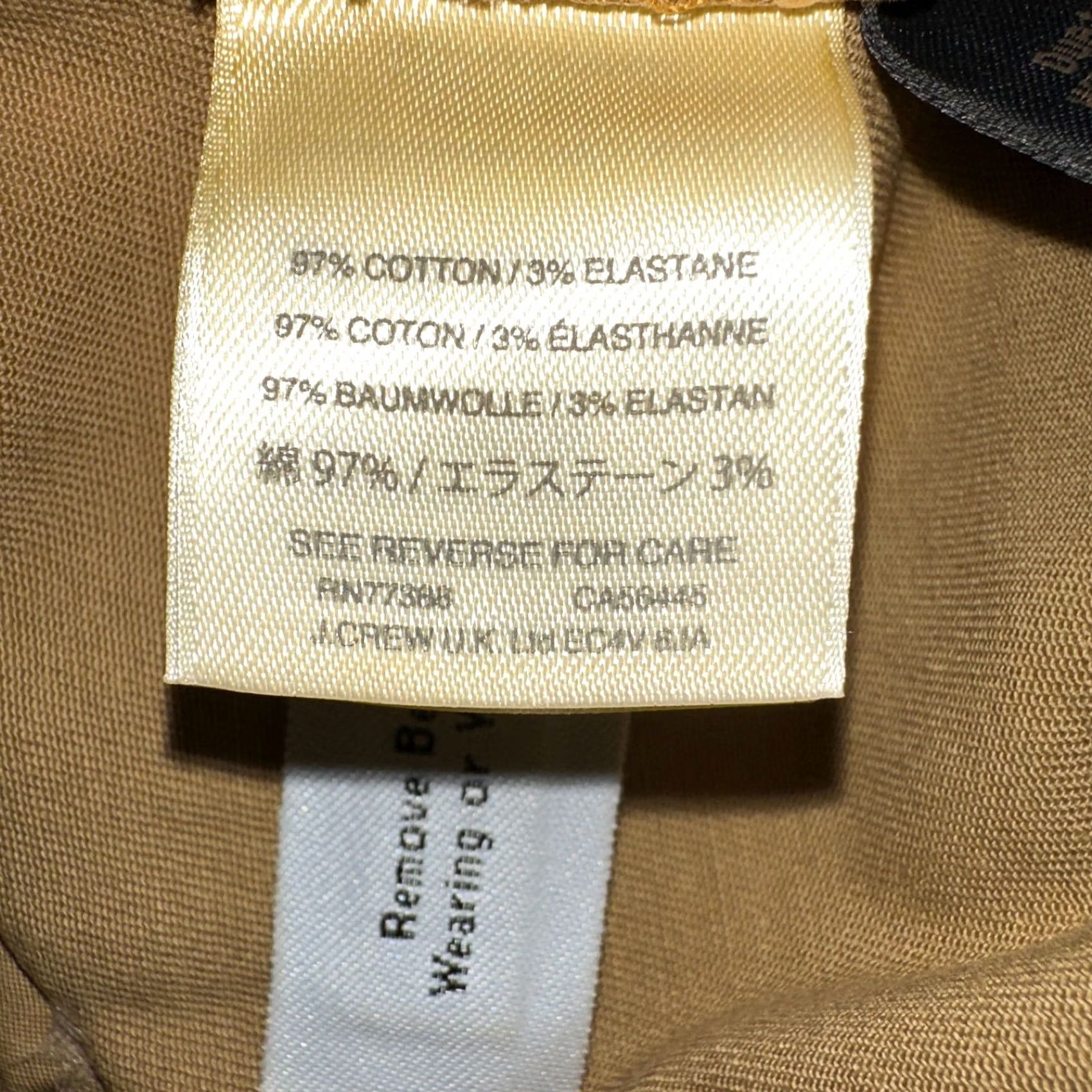 J.Crew J.CREW Pants Womens 25 Chino Pockets Honey Brown Cotton Stretch Size 42" / US 20 - 6 Thumbnail