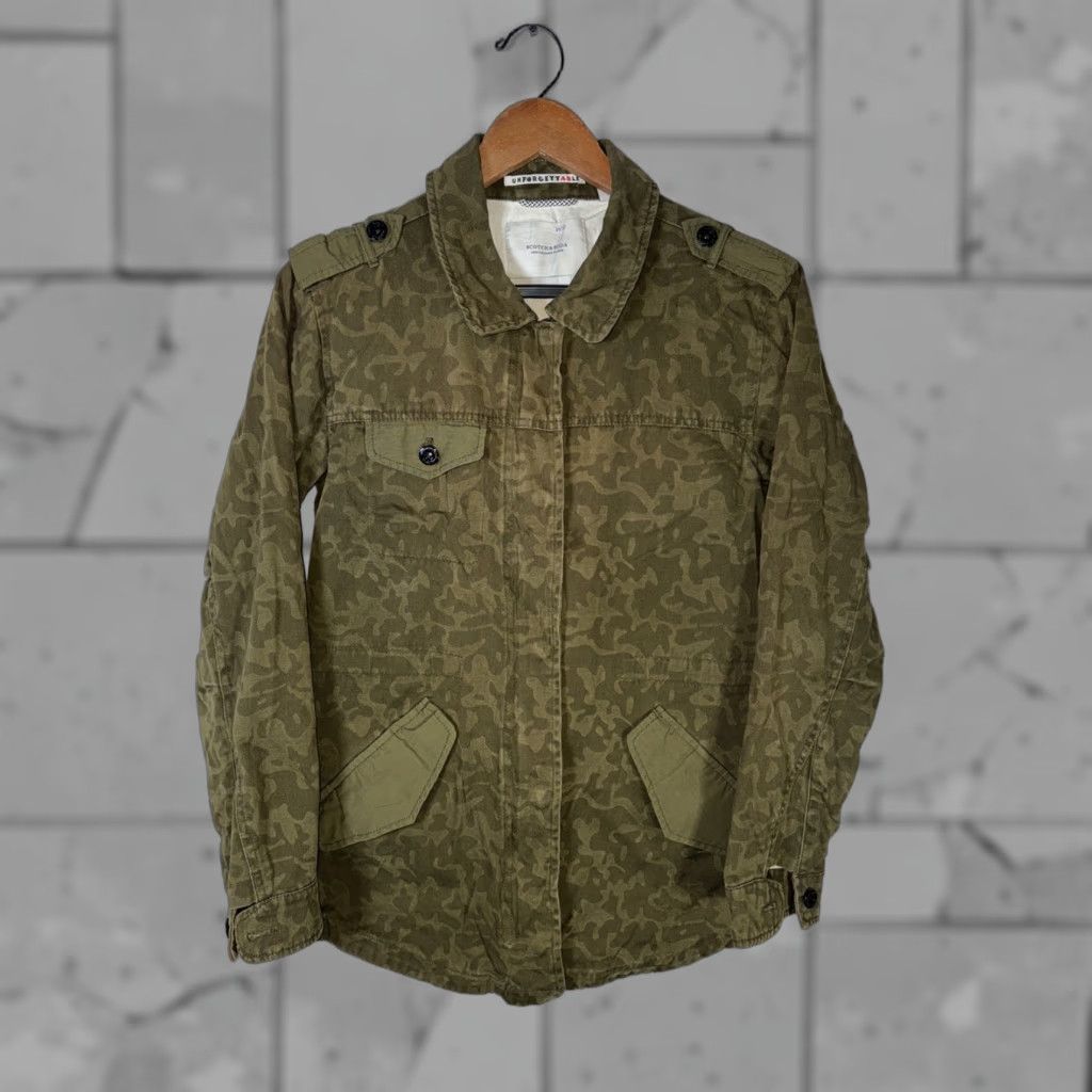 Scotch & Soda Scotch & Soda UNFORGETTABLE Camo MILITARY STYLE Jacket Full Zip WOMENS XS Size XS / US 0-2 / IT 36-38 - 1 Thumbnail