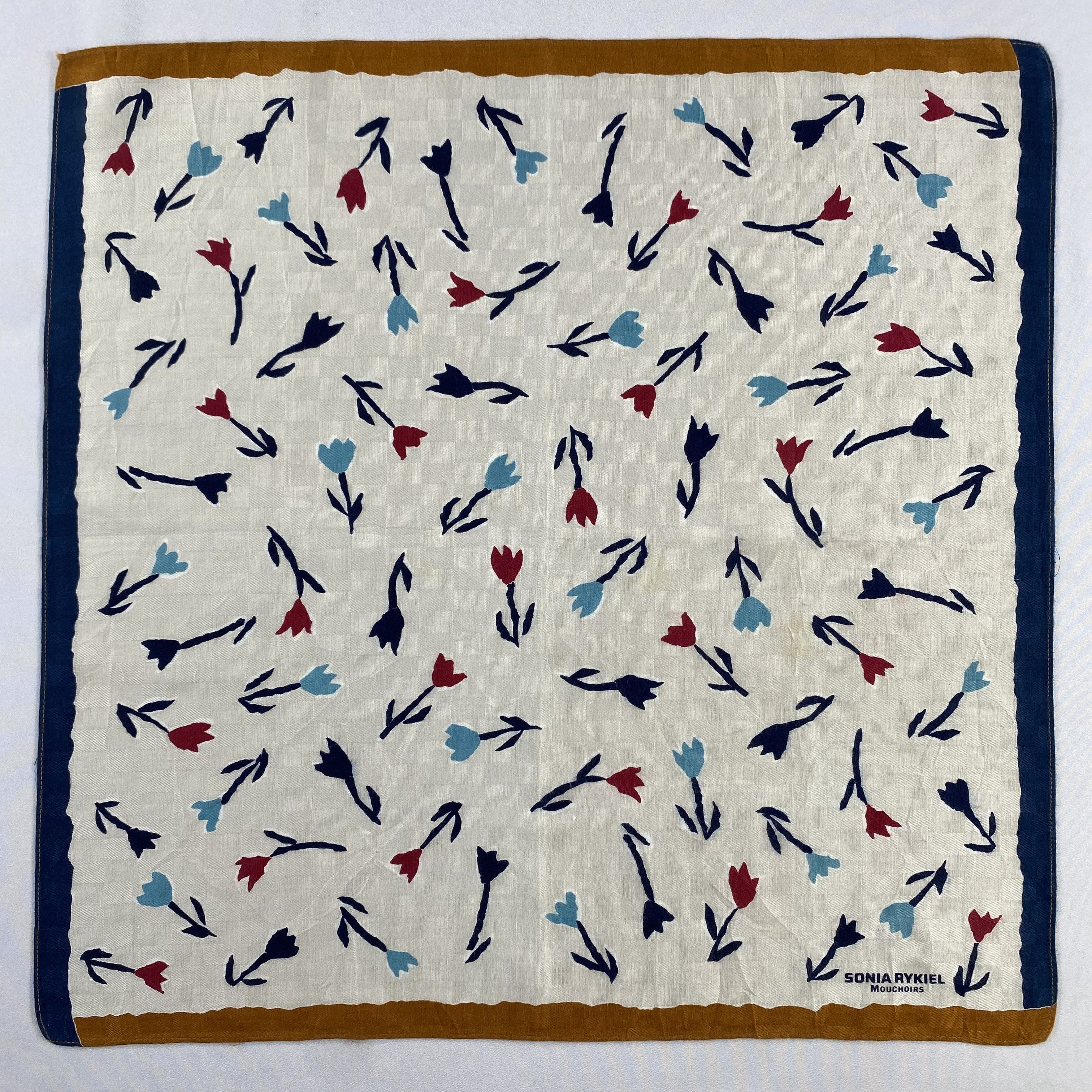 Vintage Sonia Rykiel Bandana/ Handkerchief / Neckerchief-P1215 Size ONE SIZE - 1 Thumbnail