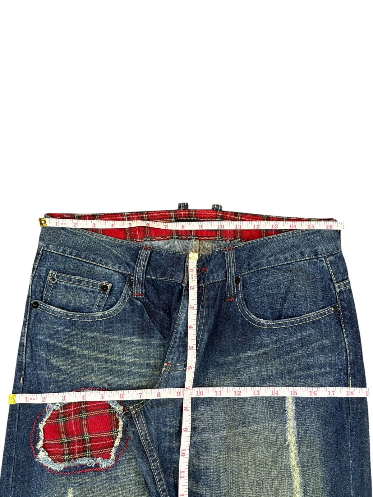 Levi's Vintage Japanese Brand Patches Rusty Wash Sashiko Style Jean Size US 32 / EU 48 - 10 Thumbnail