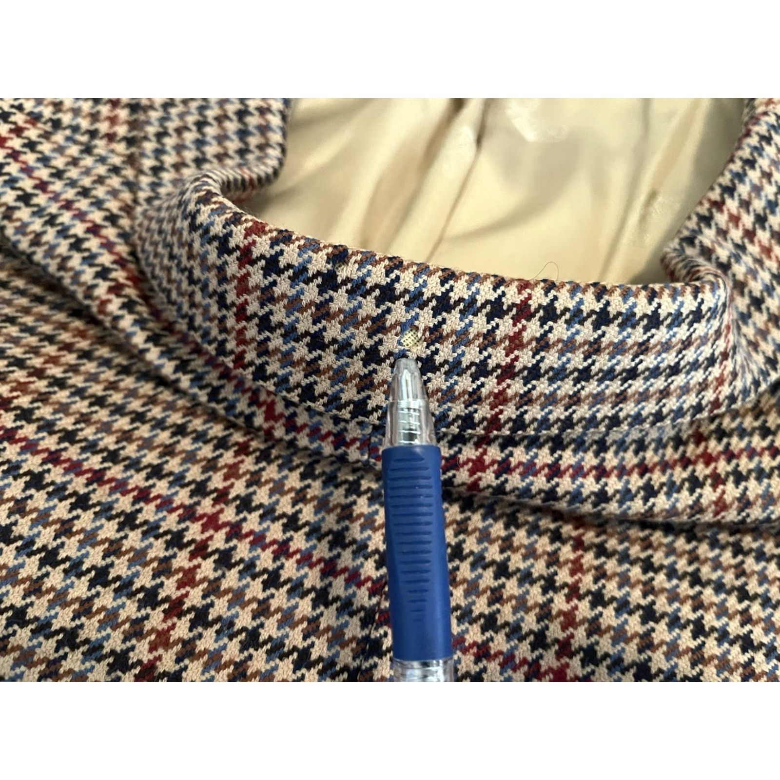 Vintage VINTAGE Hickey Freeman Blazer Jacket Mens Wool Houndstooth Brown 2-Button 44 Size Regular Clothing Coat Sport Coat Size 44R - 8 Thumbnail
