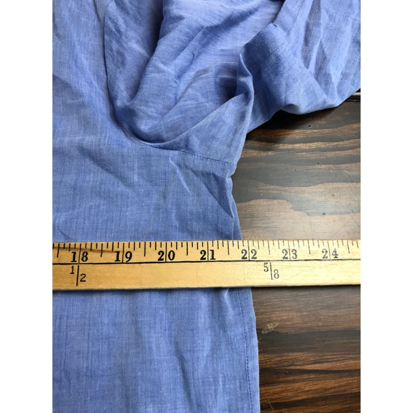 Vintage VINTAGE Chico's Shirt Women's Size 2 Solid Blue Half Button Up Long Sleeve Collared Size XS / US 0-2 / IT 36-38 - 7 Thumbnail