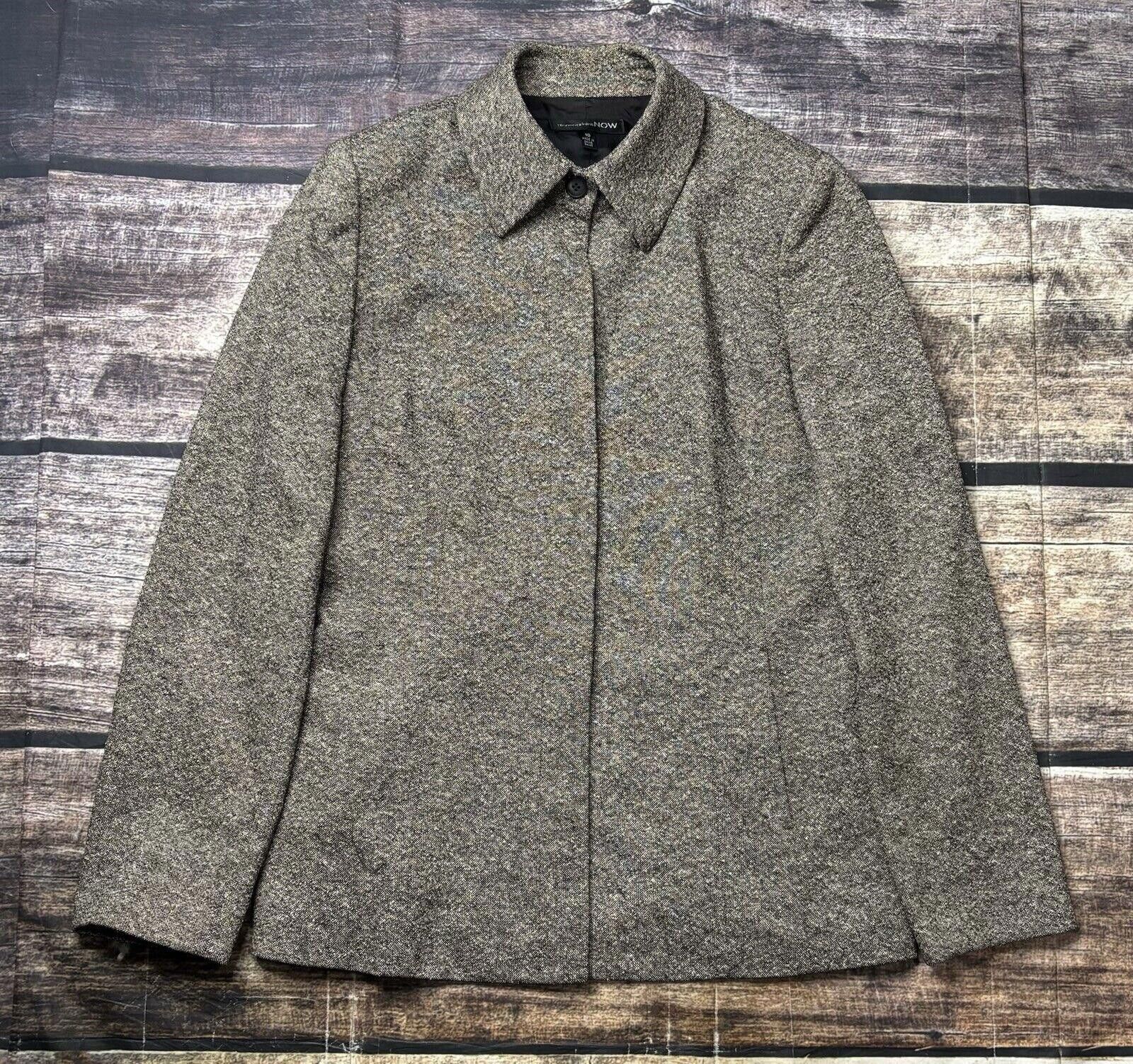 Bloomingdale's Bloomingdale's NOW Pea Coat Jacket Women's Size 10 Wool Silk Size L / US 10 / IT 46 - 1 Thumbnail